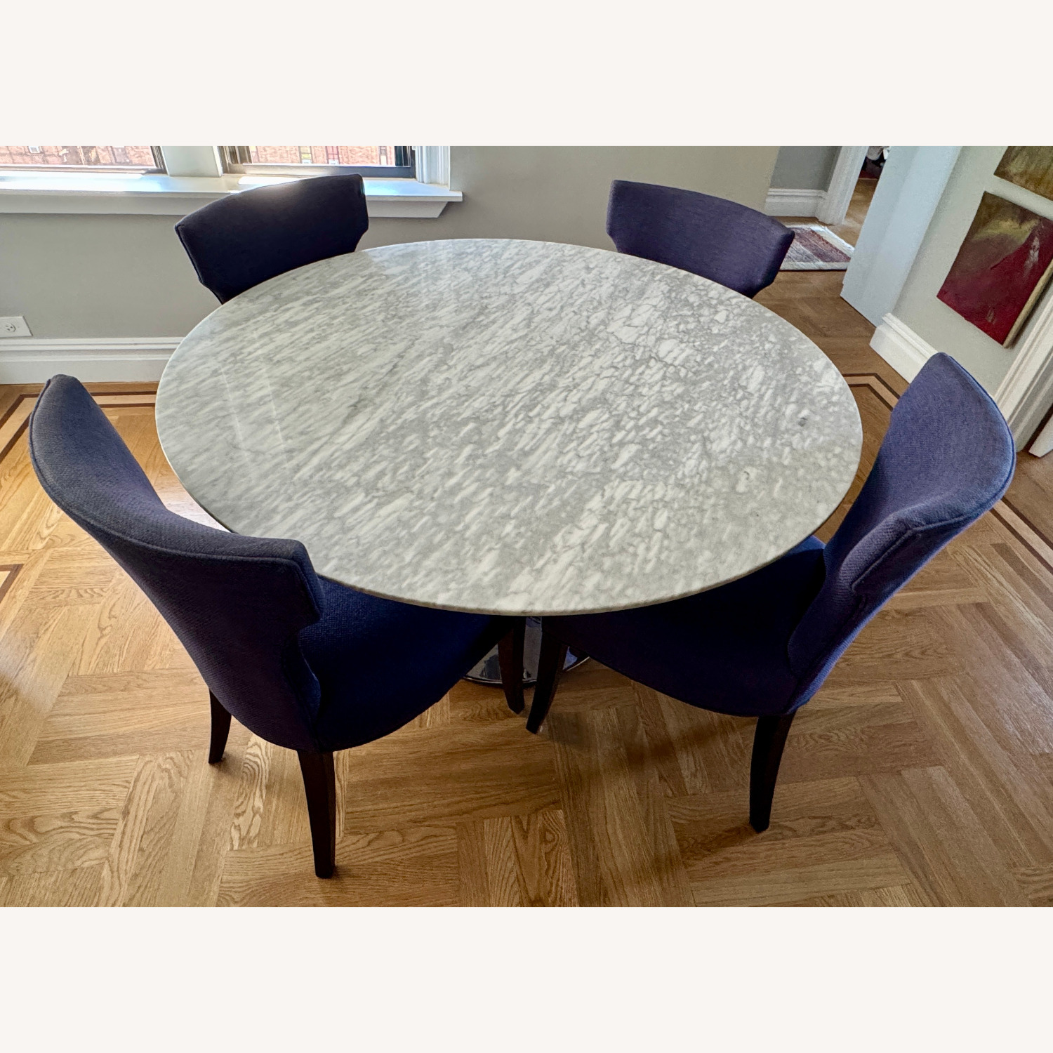 Williams-Sonoma Tulip 56" Marble Dining Table - image-2