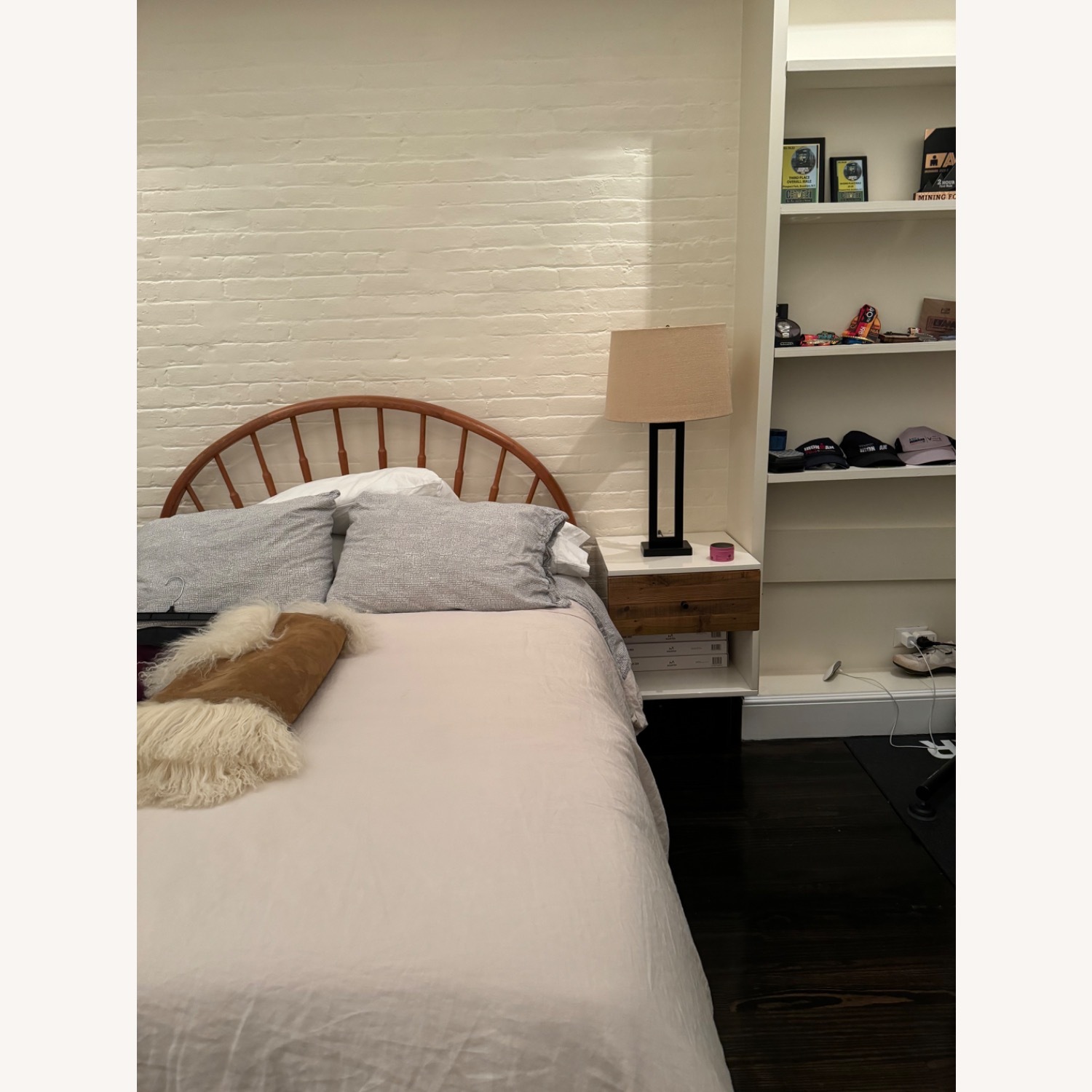 West Elm Emmerson Reclaimed Wood & Lacquer Nightstand - image-3