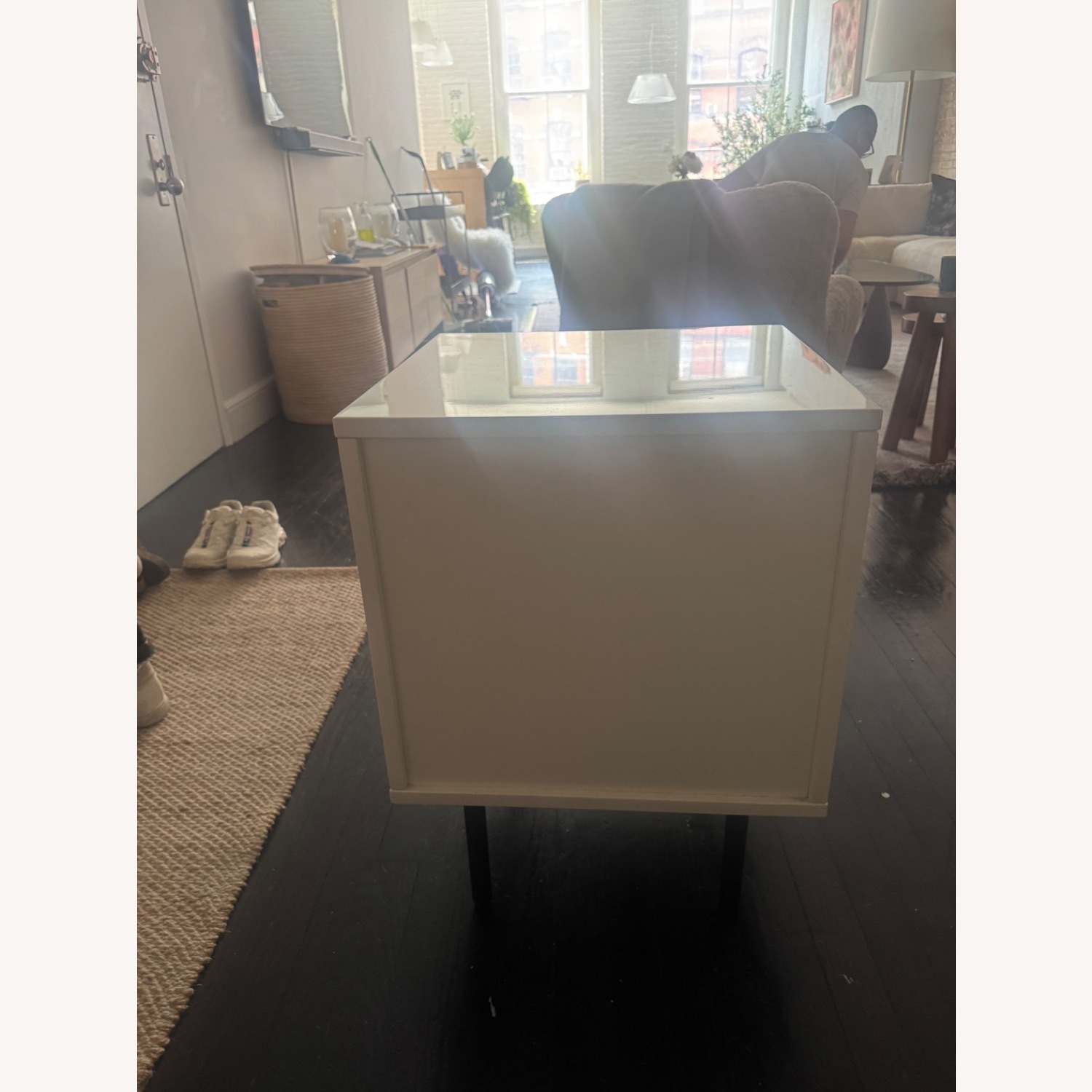 West Elm Emmerson Reclaimed Wood & Lacquer Nightstand - image-6