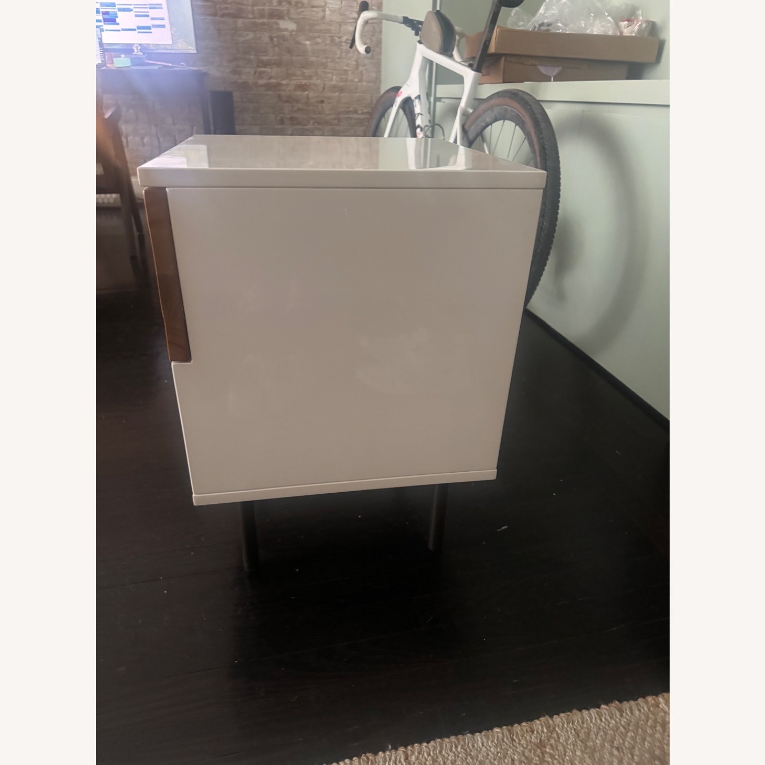 West Elm Emmerson Reclaimed Wood & Lacquer Nightstand - image-7