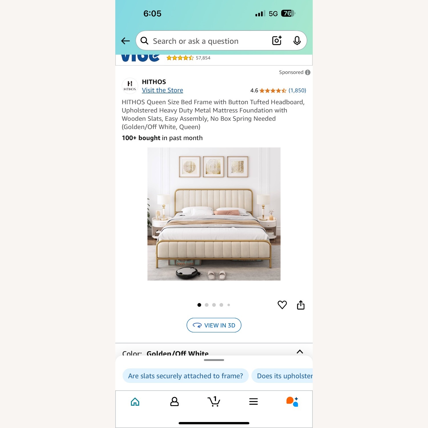 Bohemian King Size Bed - image-1