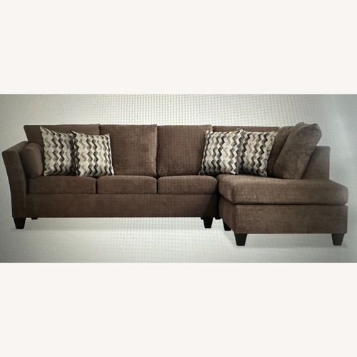 Used Virgo Brown Sectional  for sale on AptDeco