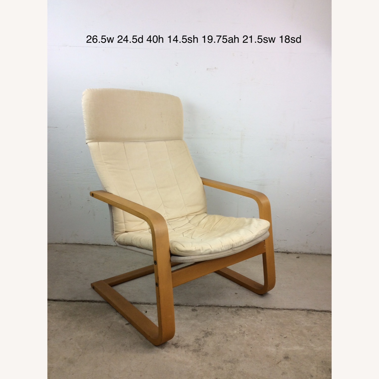 Vintage Ikea Lounge Chair with Bentwood Frame - image-27