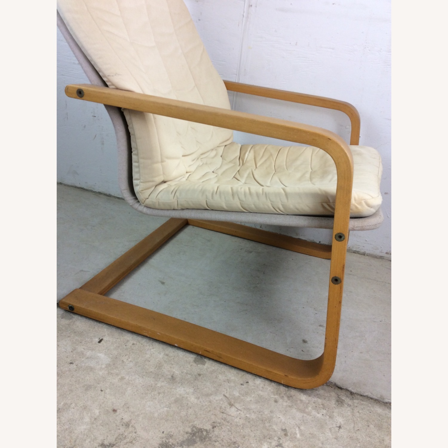 Vintage Ikea Lounge Chair with Bentwood Frame - image-9
