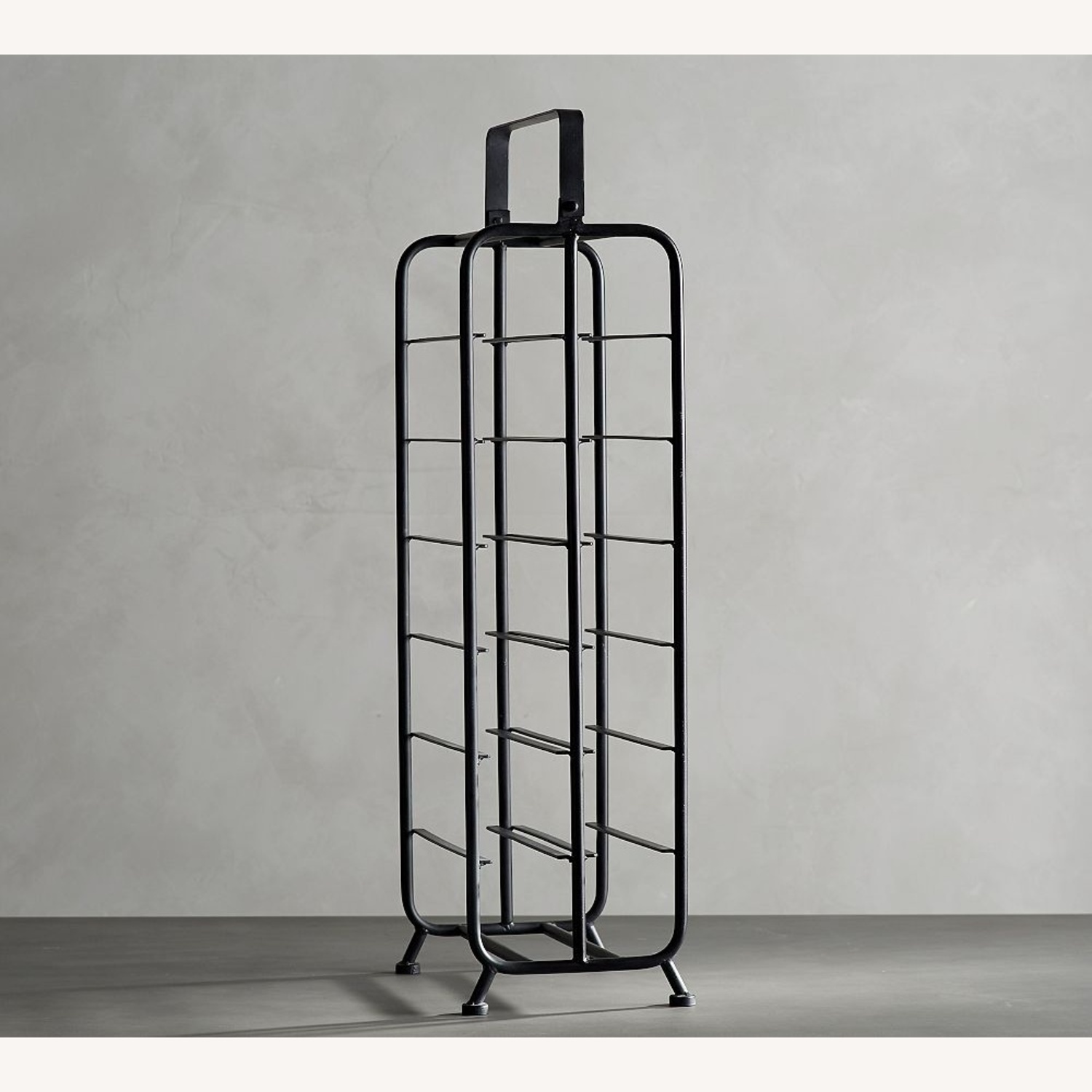 Pottery Barn Iron Caddie Tall Wine Rack - image-4