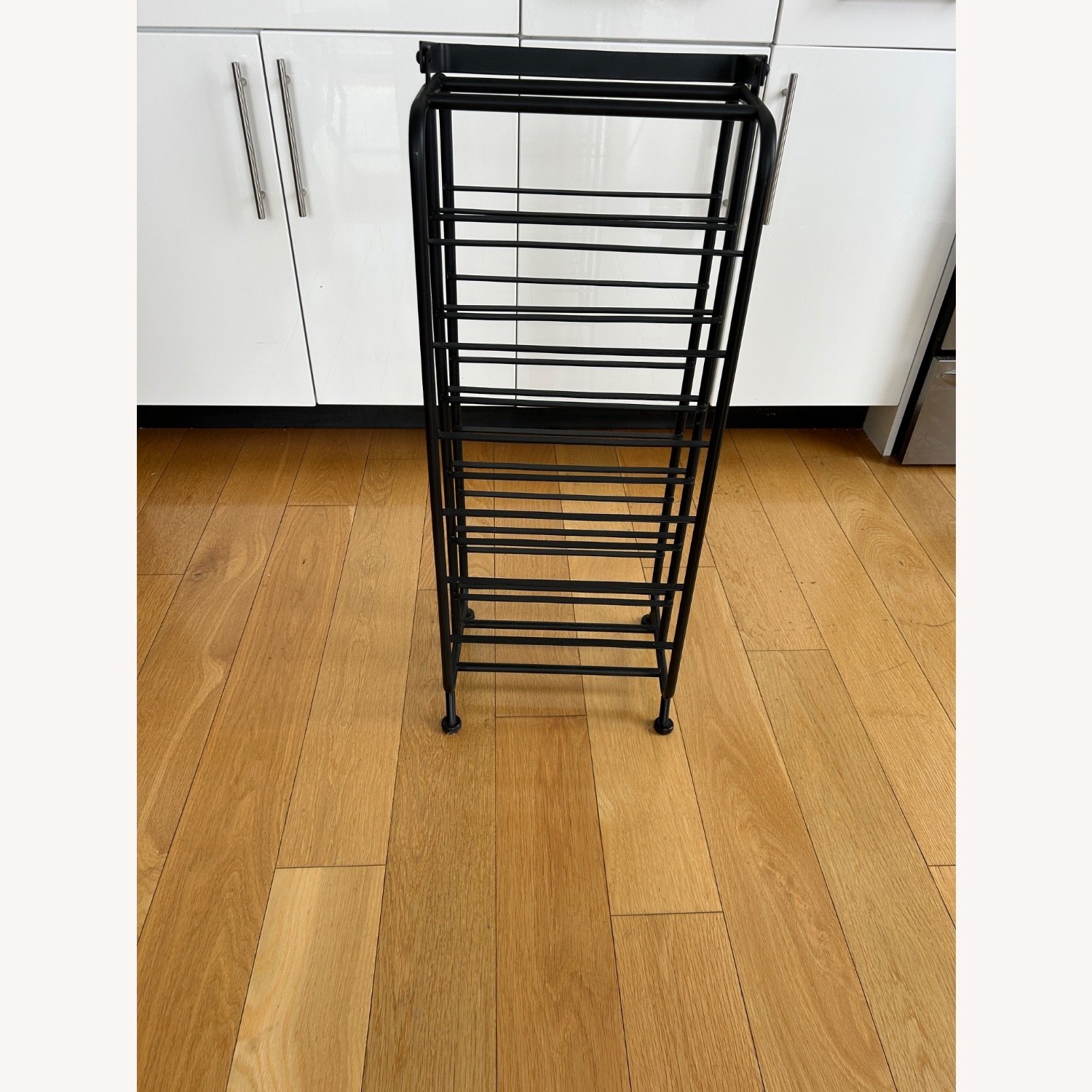 Pottery Barn Iron Caddie Tall Wine Rack - image-1