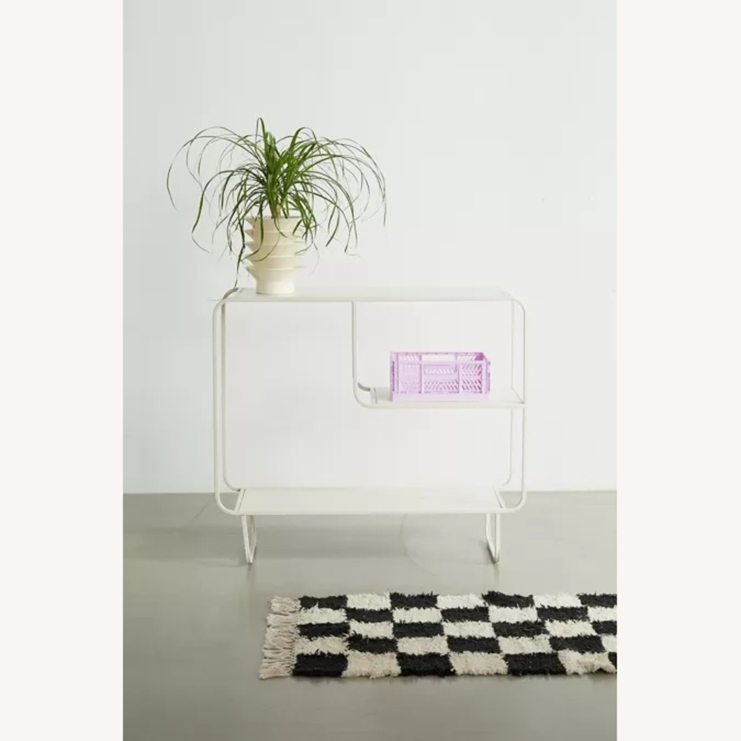 Alana White Metal Console Unit - image-0