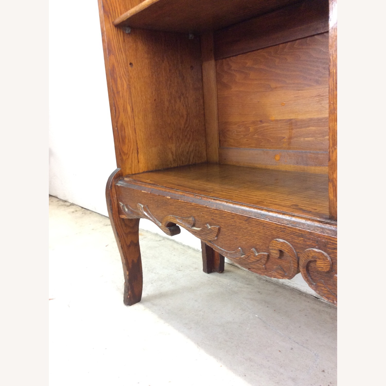 Antique Oak Side by Side w/ Bookcase & Desk - image-10