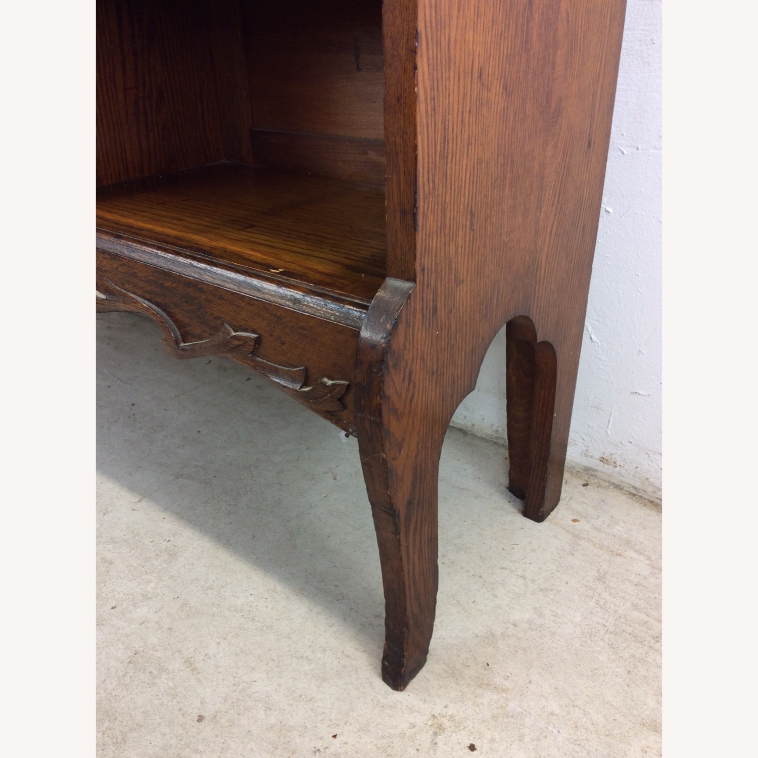Antique Oak Side by Side w/ Bookcase & Desk - image-9