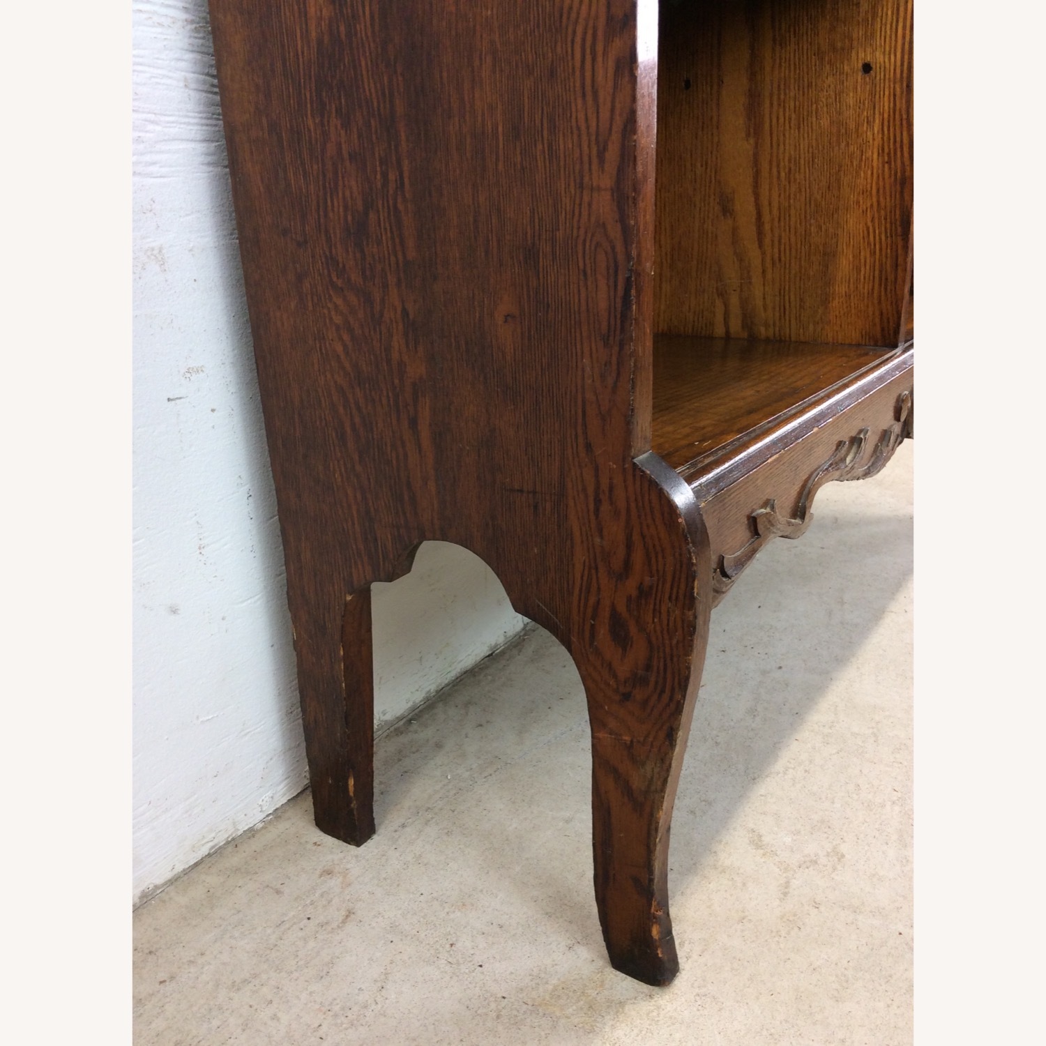 Antique Oak Side by Side w/ Bookcase & Desk - image-19