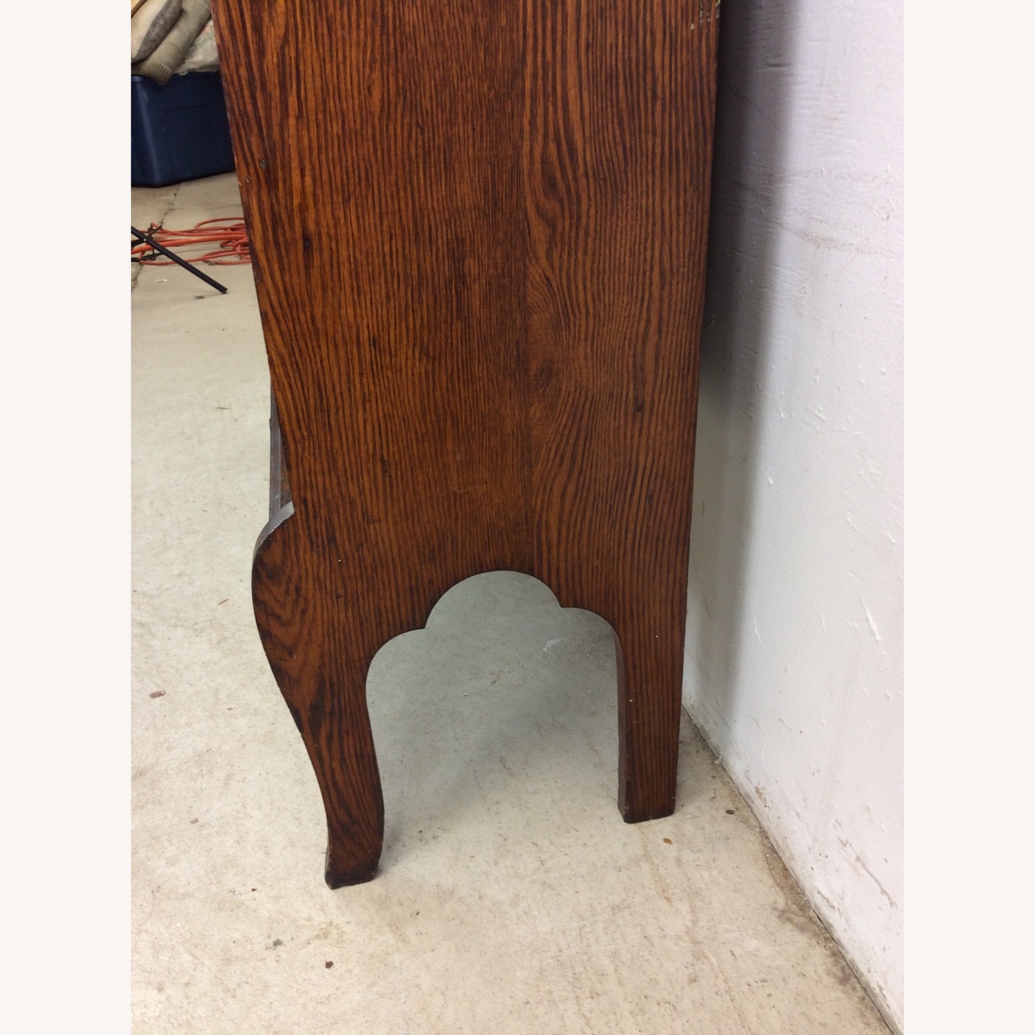 Antique Oak Side by Side w/ Bookcase & Desk - image-16