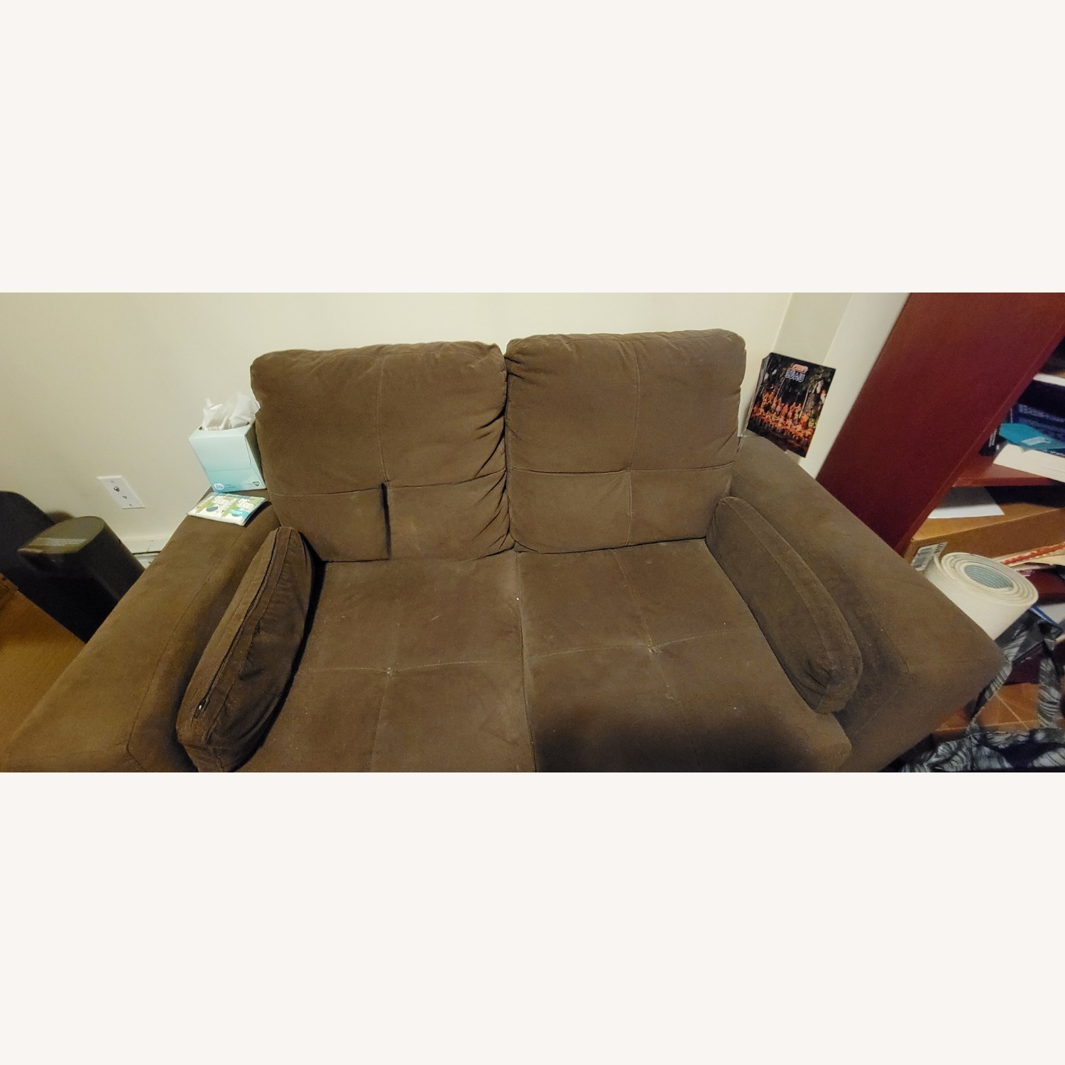 Brown Loveseat - image-2