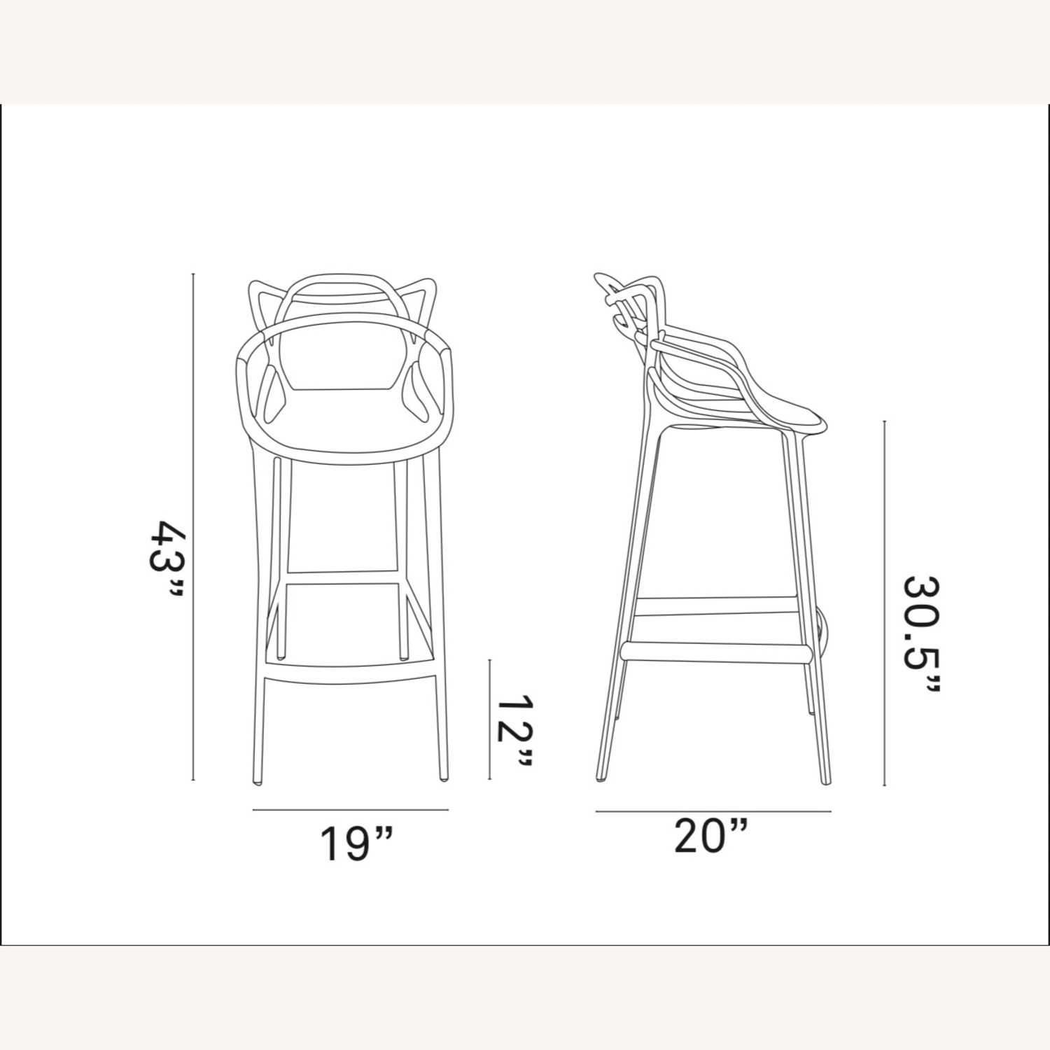 Entangled Bar Stools - White - image-11