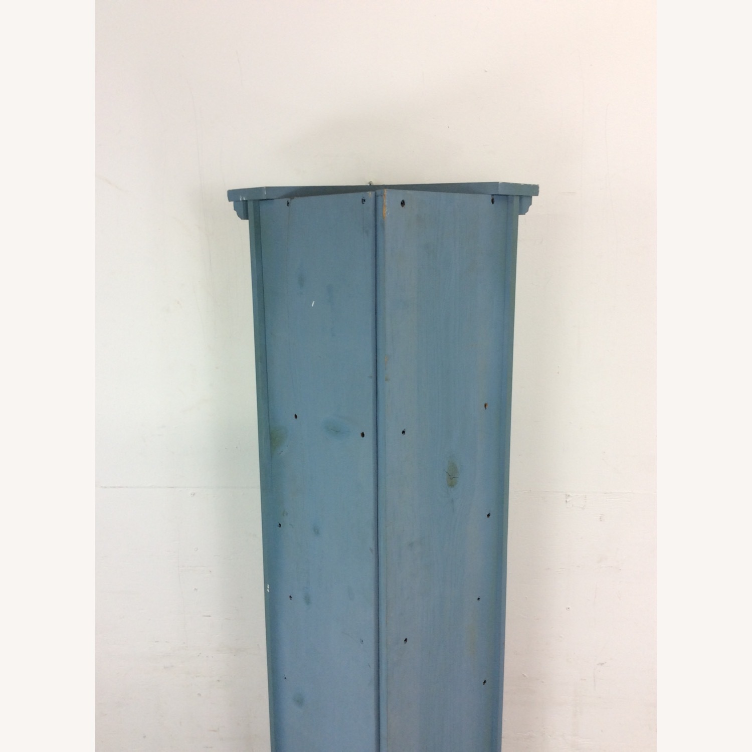 Antique Pine Corner Cabinet W Shelving & Cabinet - image-20