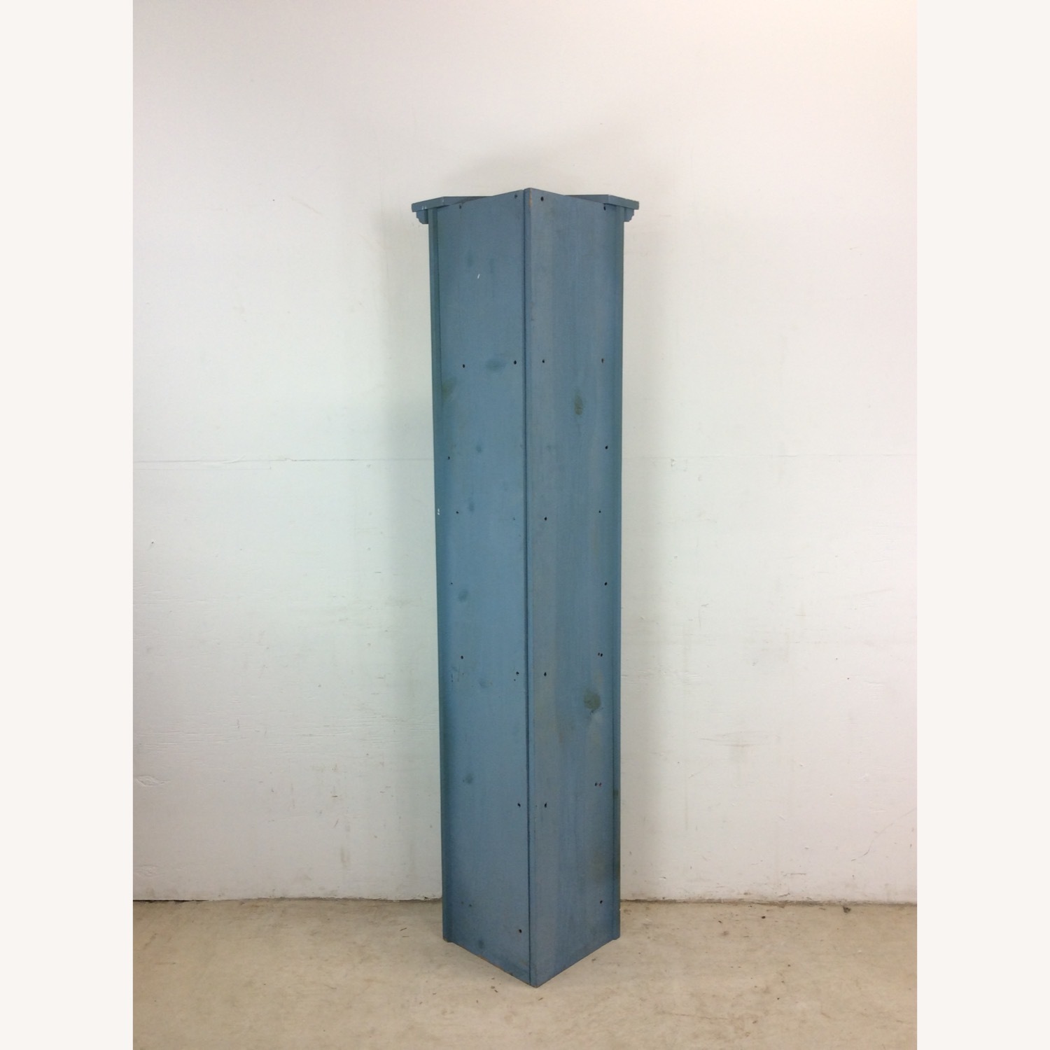 Antique Pine Corner Cabinet W Shelving & Cabinet - image-19