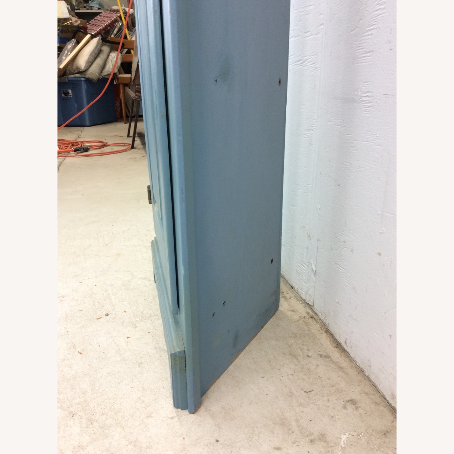 Antique Pine Corner Cabinet W Shelving & Cabinet - image-15