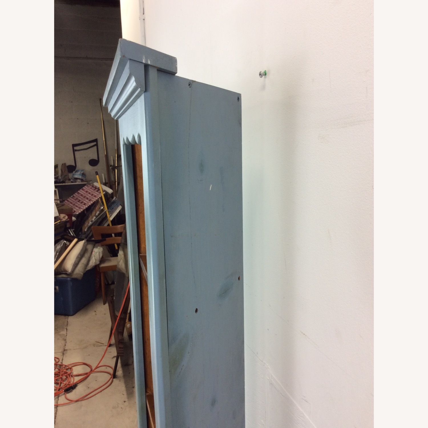 Antique Pine Corner Cabinet W Shelving & Cabinet - image-13