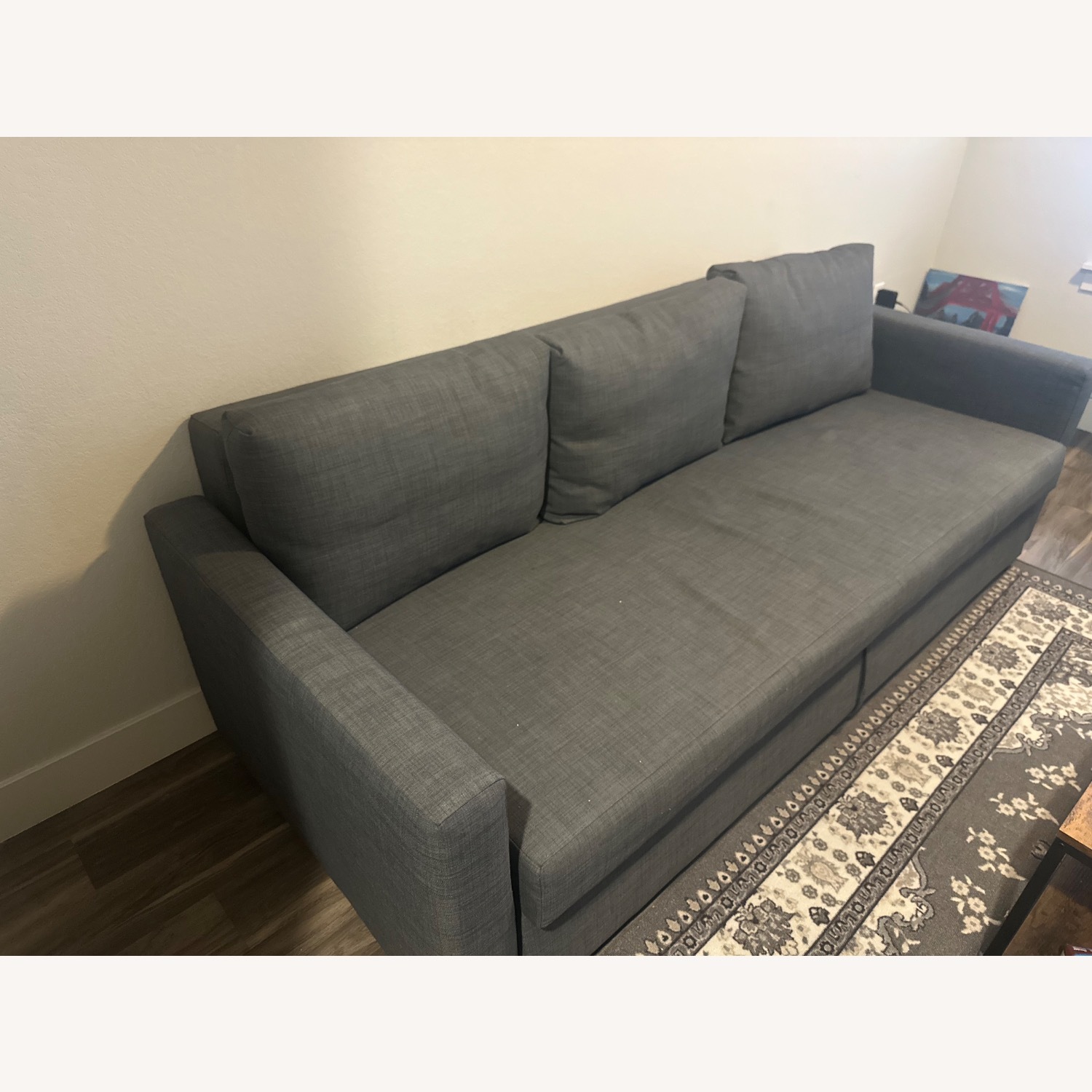 IKEA 3seater Fabric Sleeper Sofa - image-2