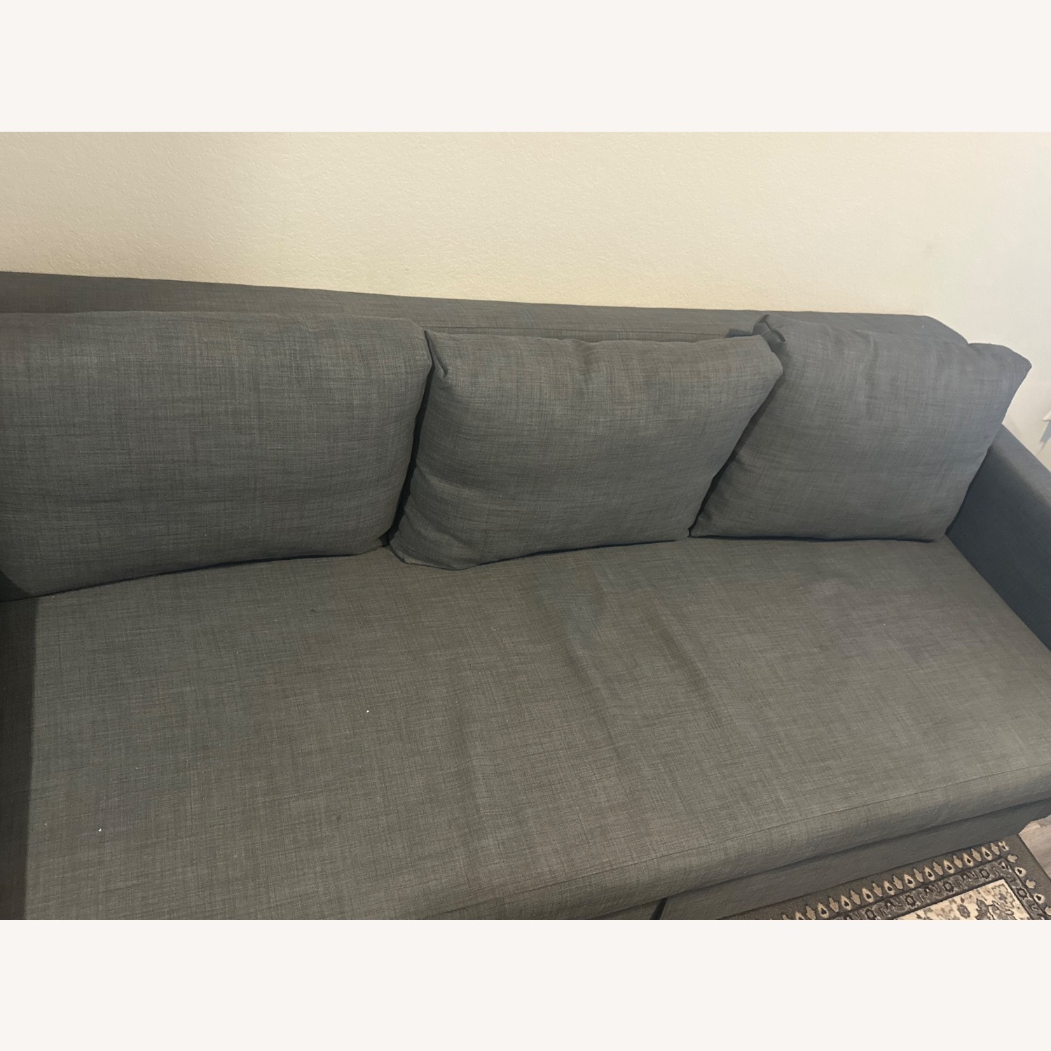 IKEA 3seater Fabric Sleeper Sofa - image-3