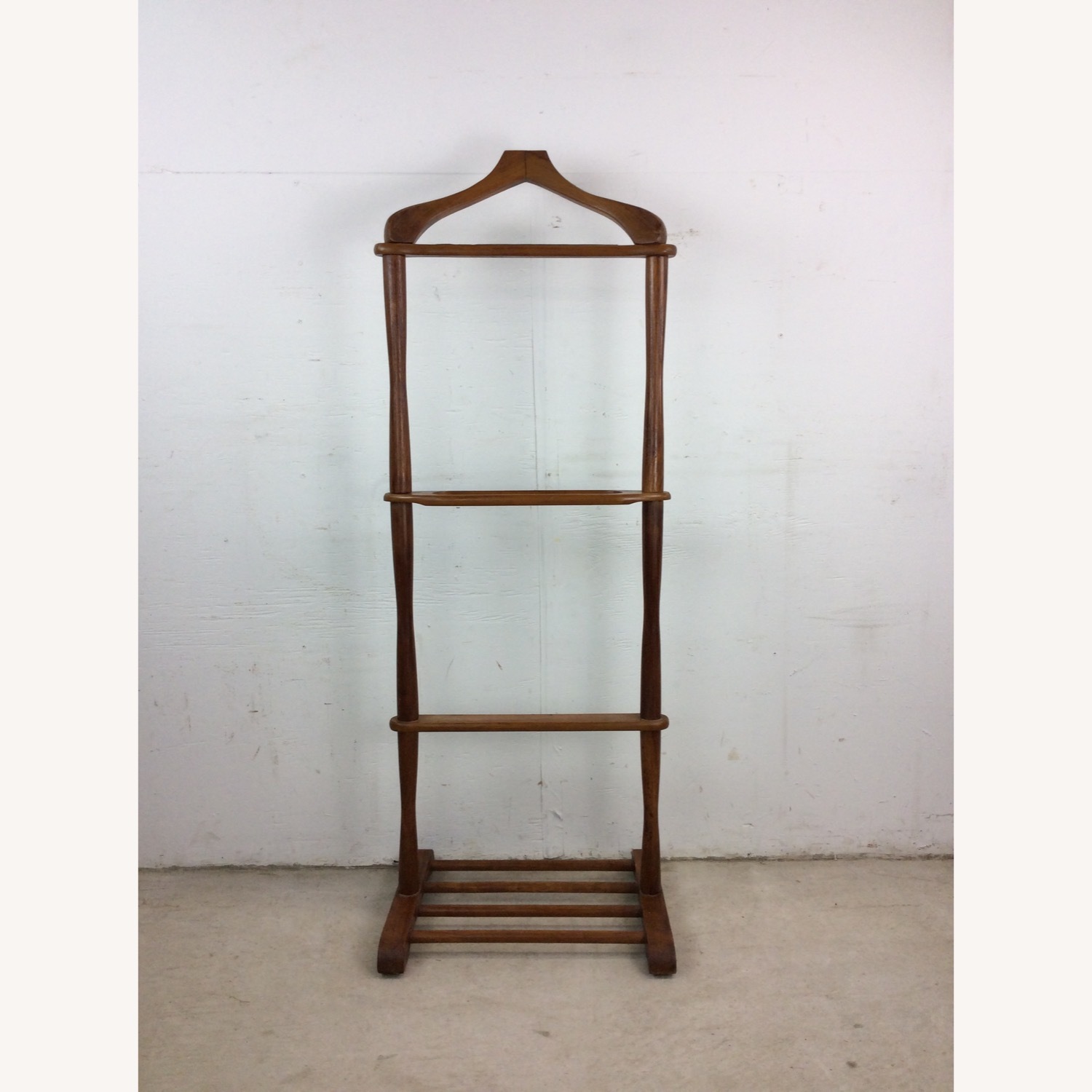 MCM Wood Gentleman's Valet with Accessory Dish - image-1