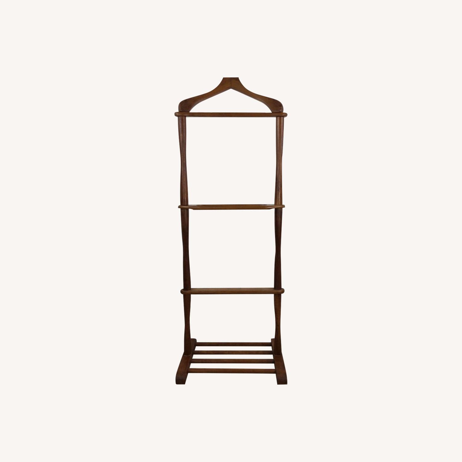 MCM Wood Gentleman's Valet with Accessory Dish - image-0