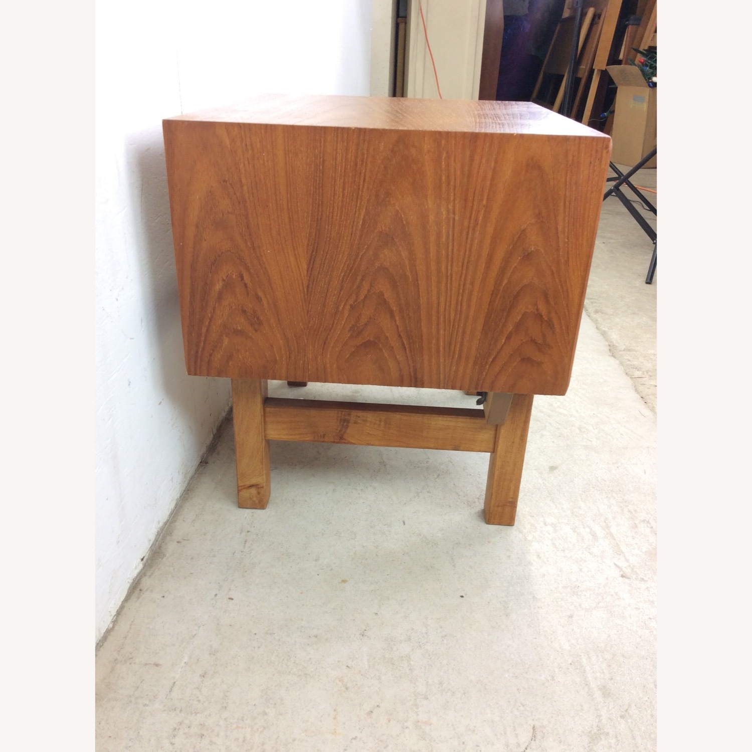 Danish Modern Teak 2 Drawer Nightstand  - image-9