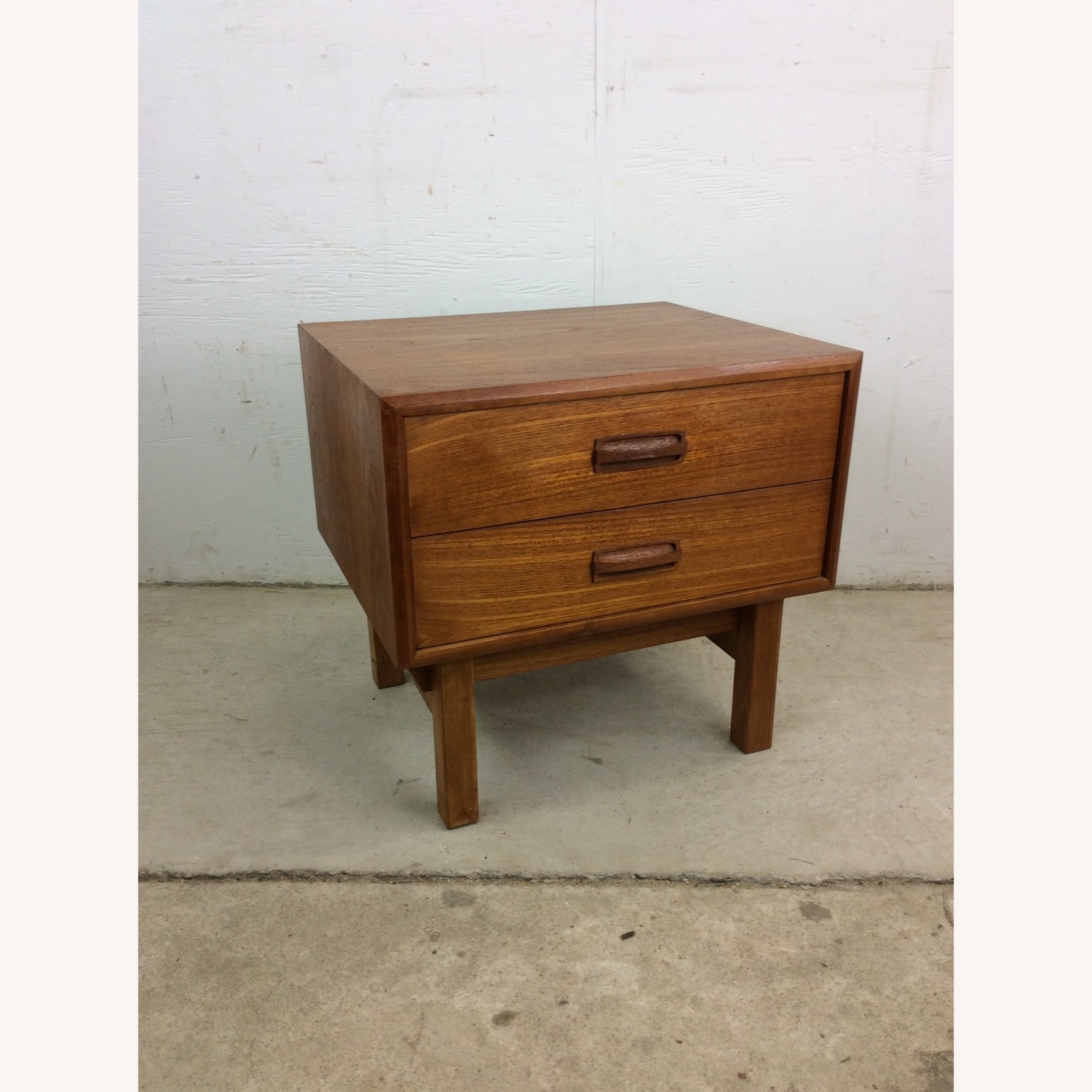 Danish Modern Teak 2 Drawer Nightstand  - image-14