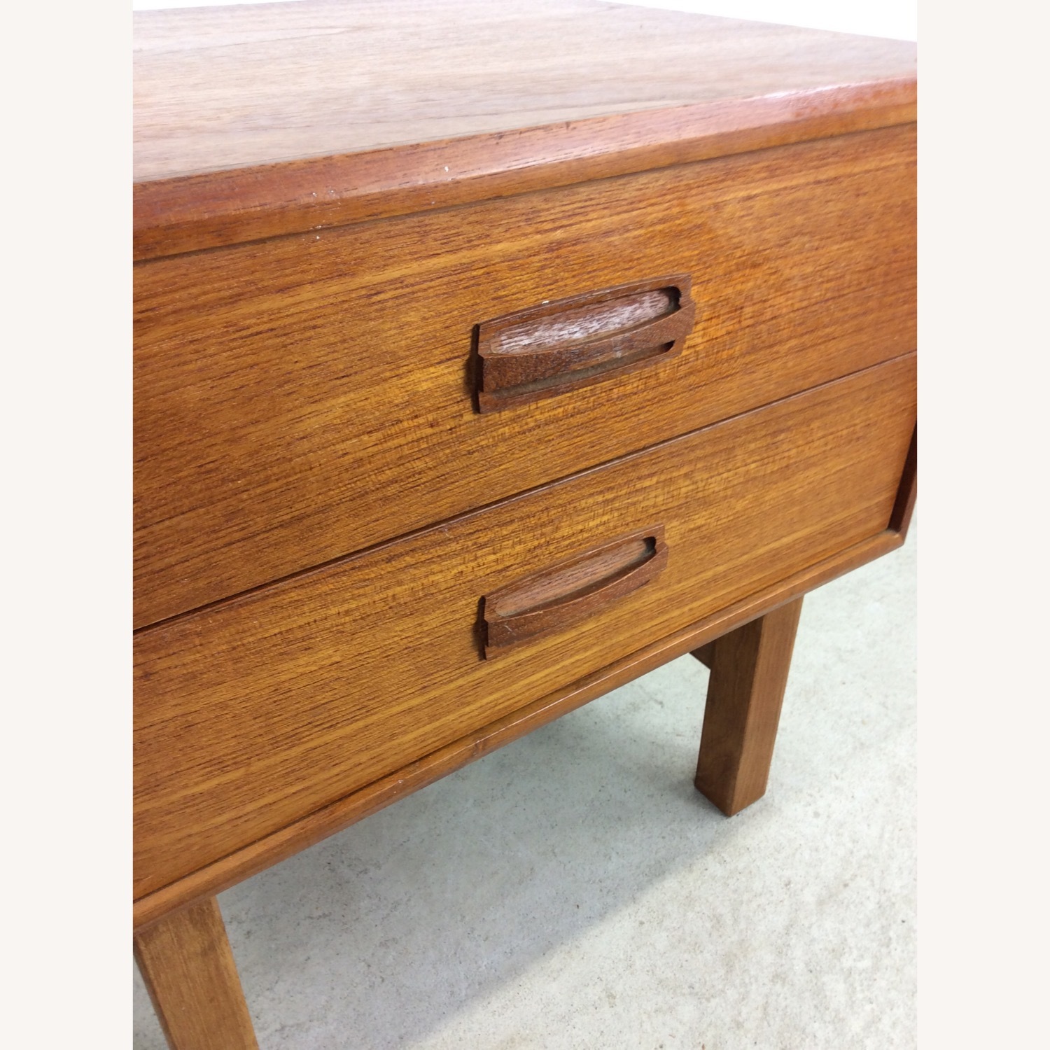 Danish Modern Teak 2 Drawer Nightstand  - image-10