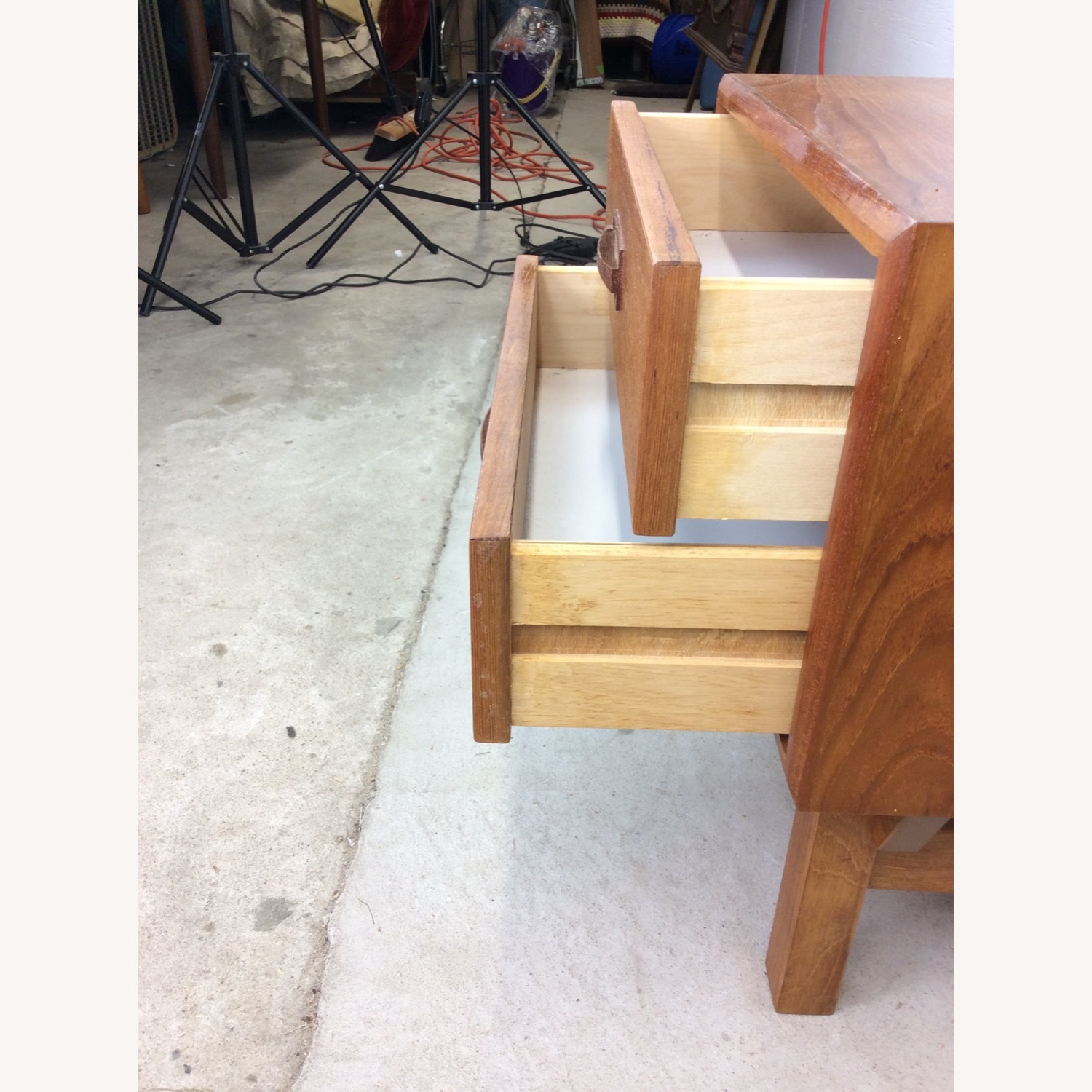 Danish Modern Teak 2 Drawer Nightstand  - image-6