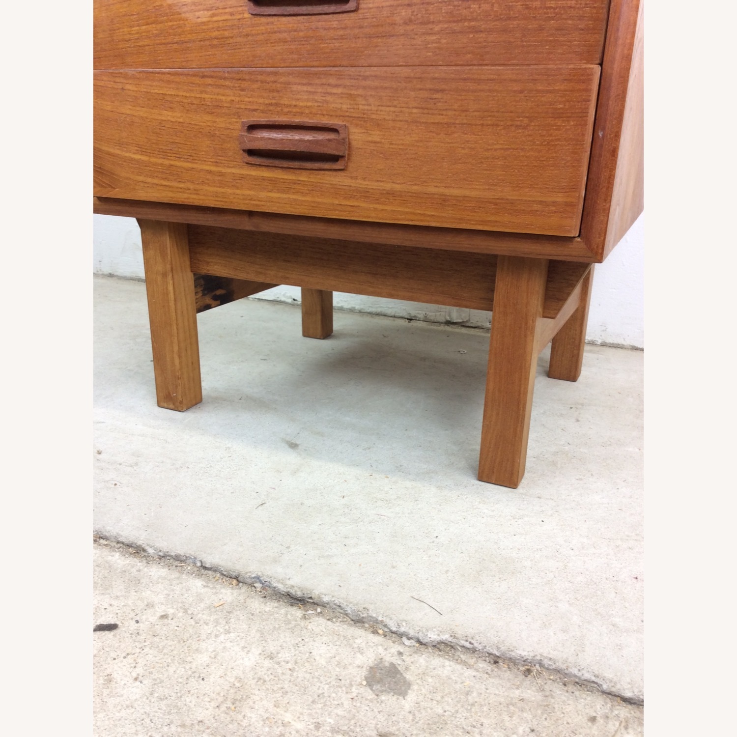 Danish Modern Teak 2 Drawer Nightstand  - image-13