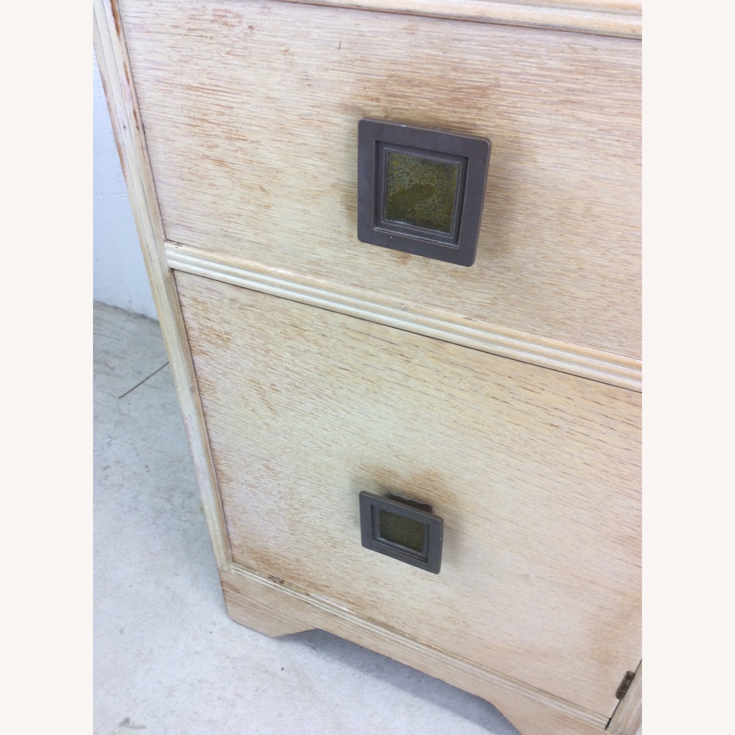 MCM Blonde Nightstand with Drawer & Cabinet - image-8