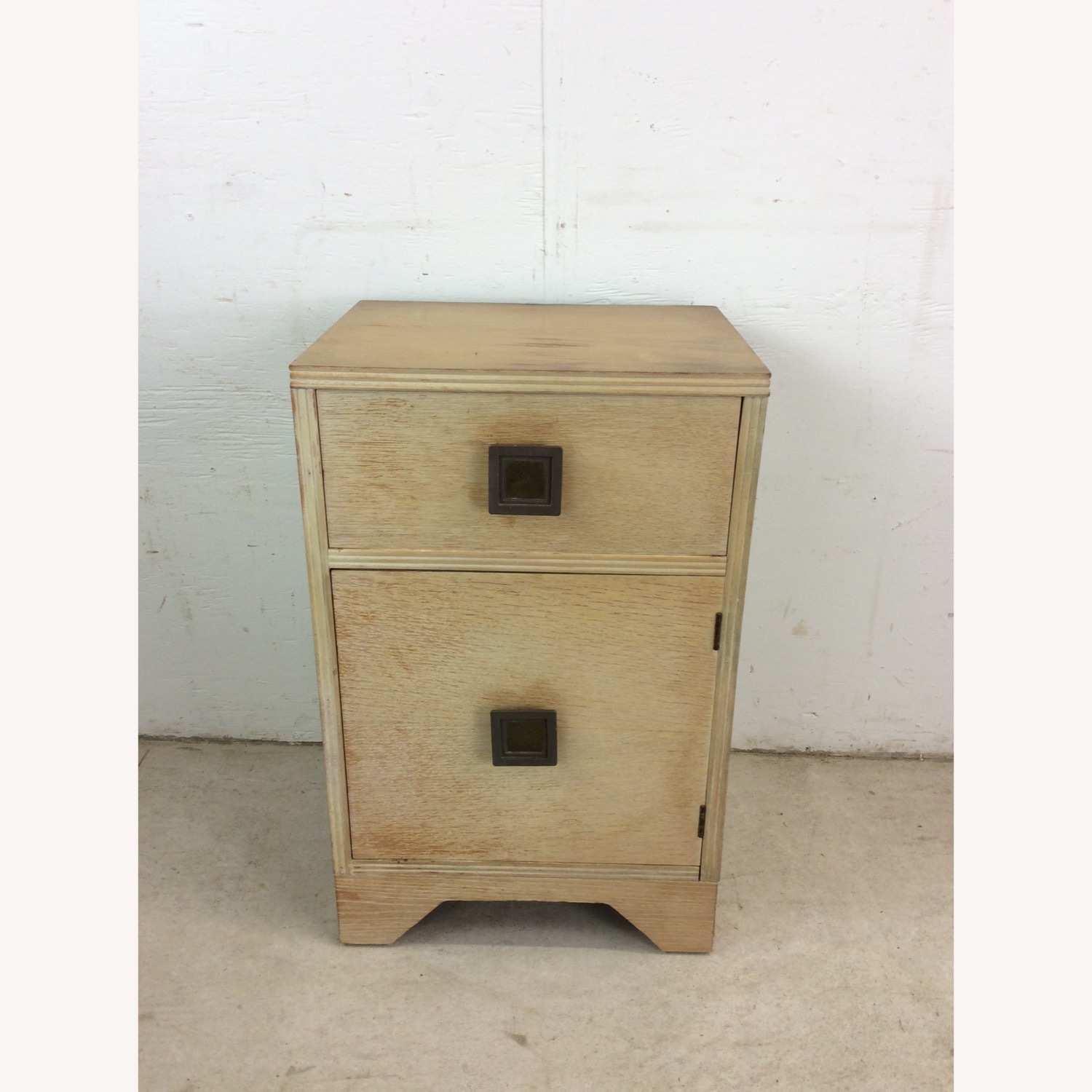 MCM Blonde Nightstand with Drawer & Cabinet - image-15