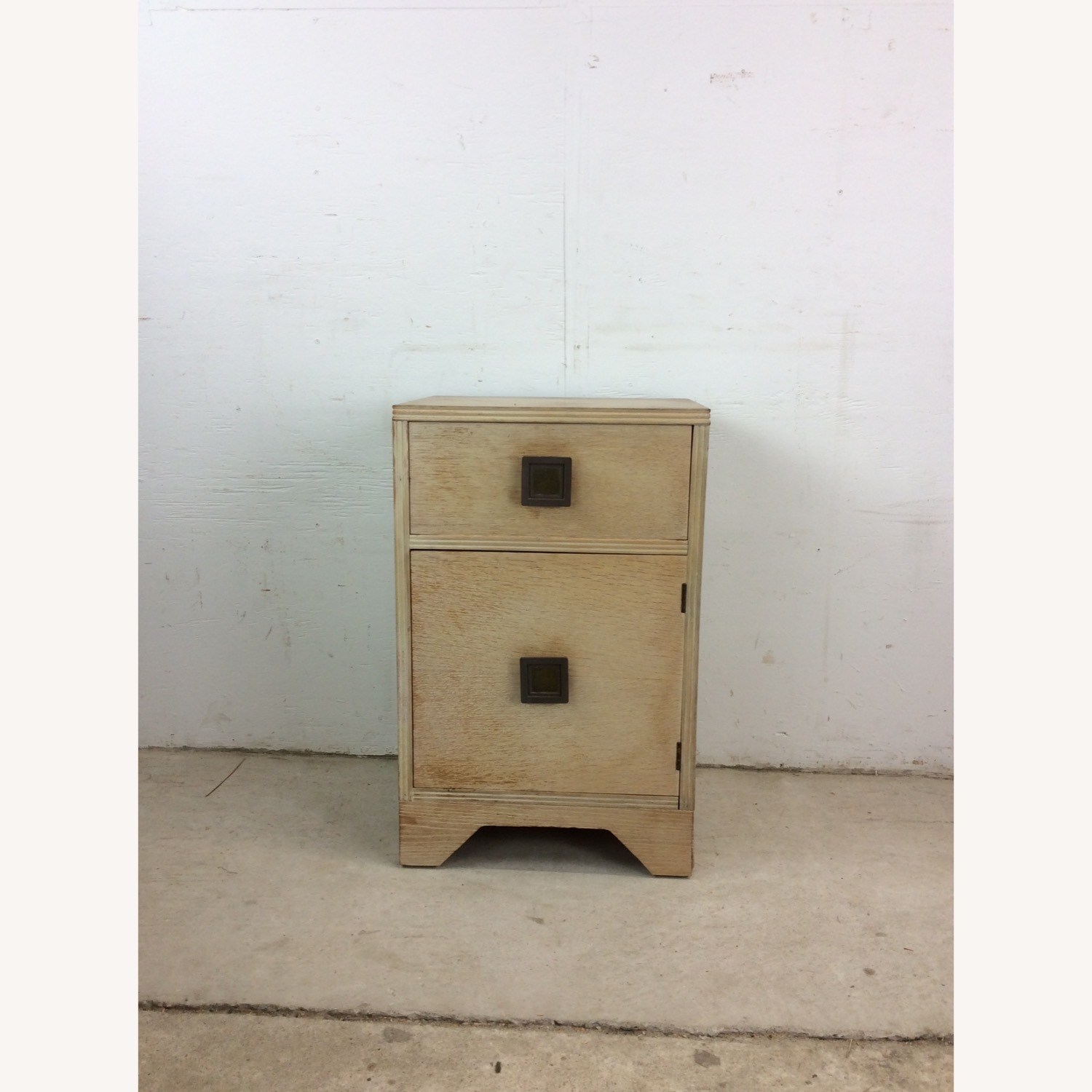 MCM Blonde Nightstand with Drawer & Cabinet - image-14