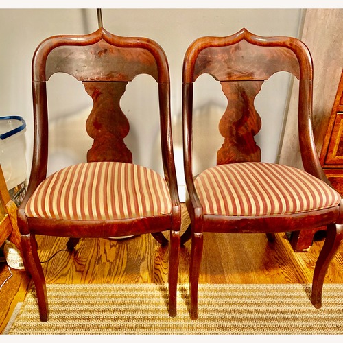 Used Accent Chairs with Red White Striped Seat for sale on AptDeco