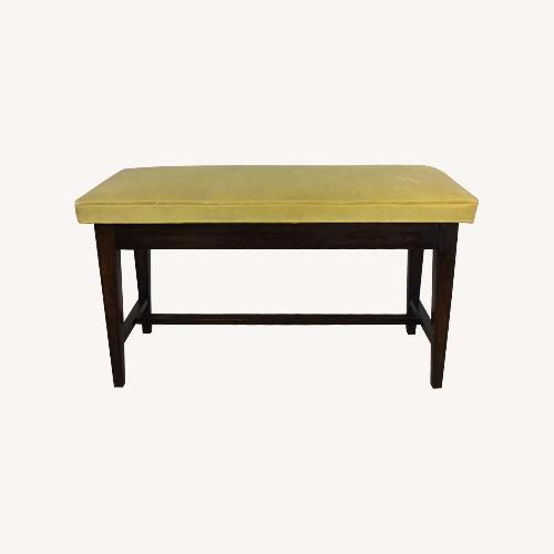 Used Mid Century Upholstered Piano Bench with Storage for sale on AptDeco