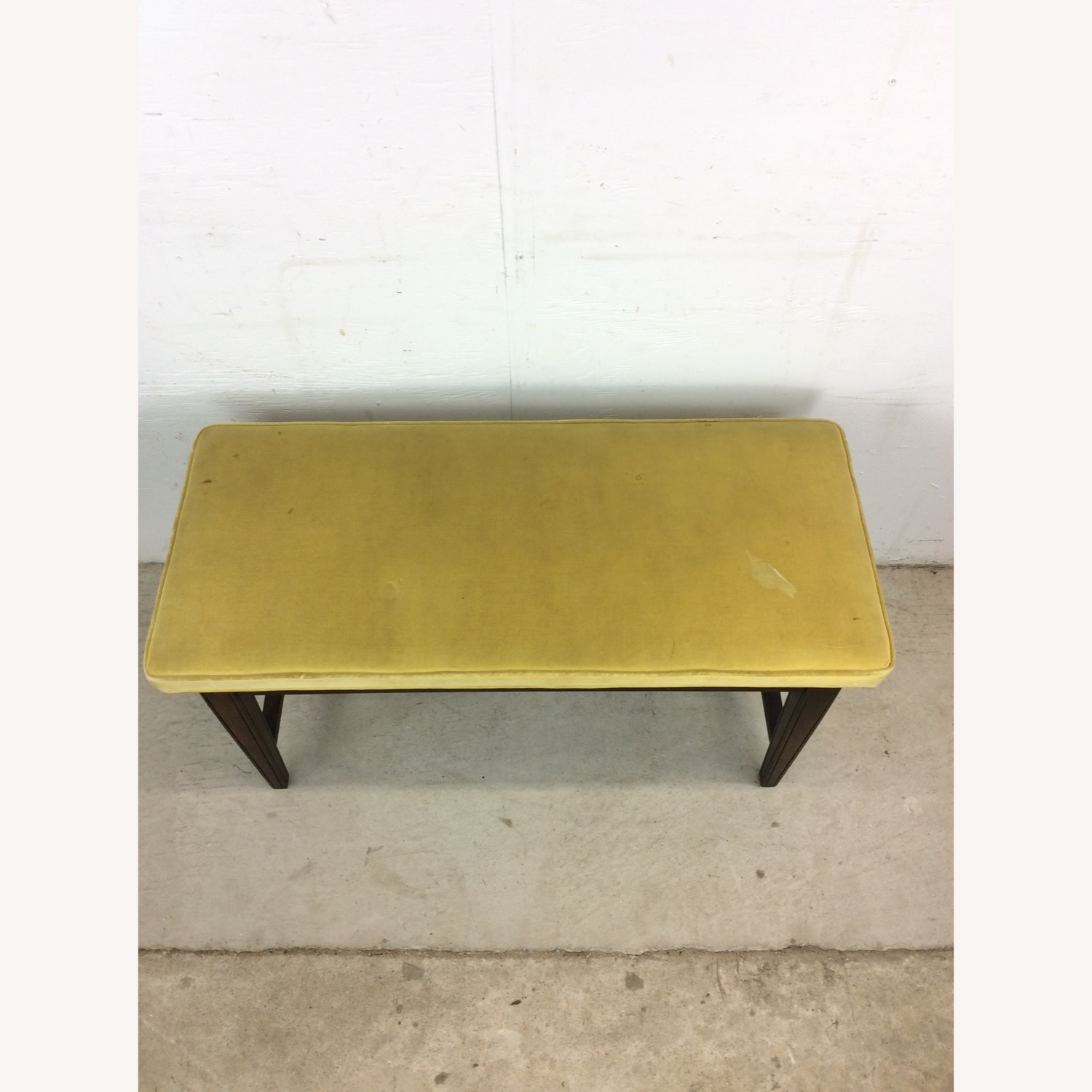 Mid Century Upholstered Piano Bench with Storage - image-3