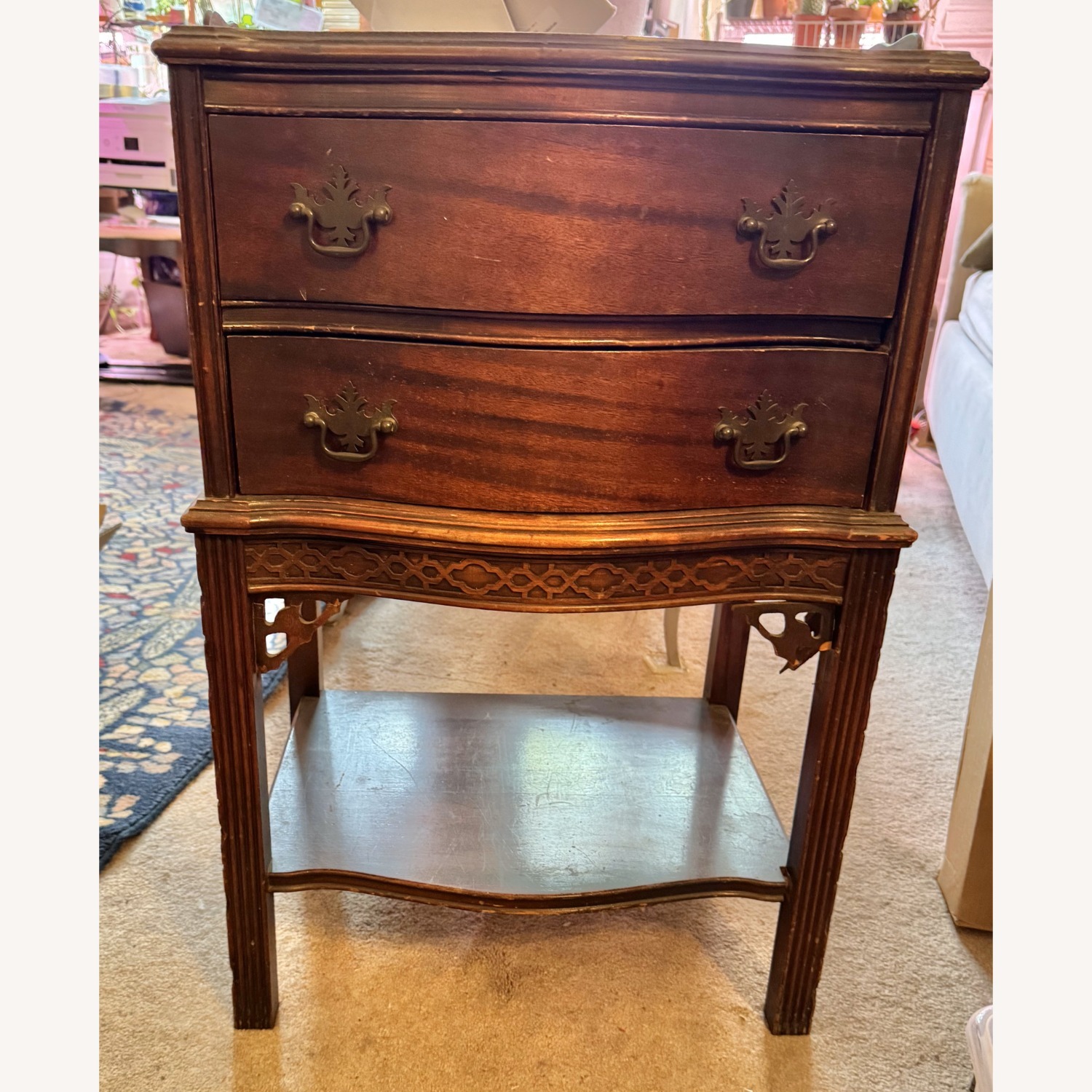 Brown Wood End Table - image-0