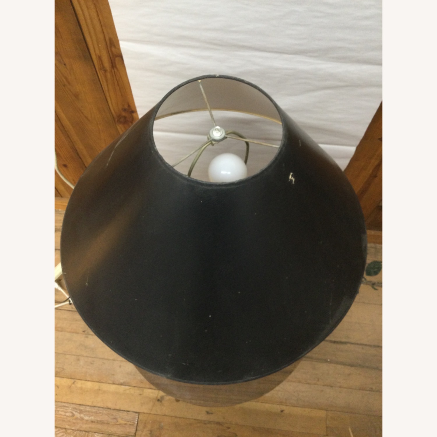 Postmodern Iridescent Black Ceramic Table Lamp - image-5
