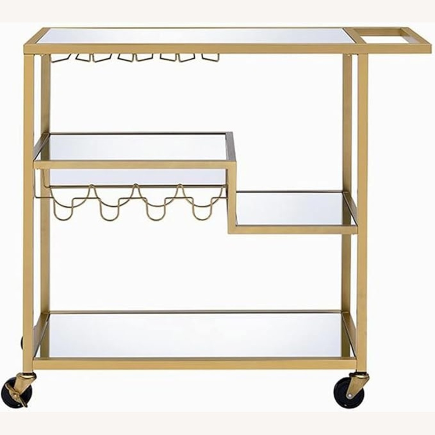 Benjara Gold Bar Cart - image-4