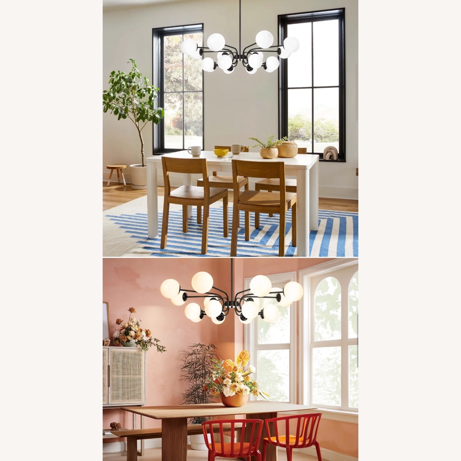 Modern Black Sputnik Chandelier Light Fixture - image-4