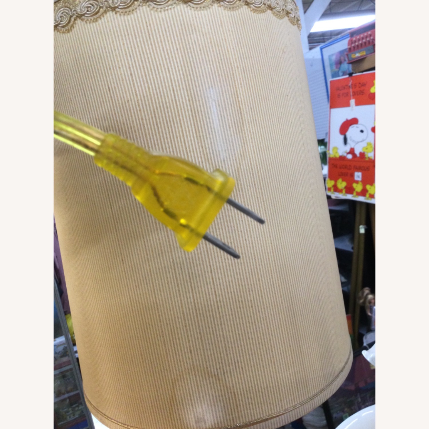 Postmodern Ceramic Table Lamp with Brass Base - image-11
