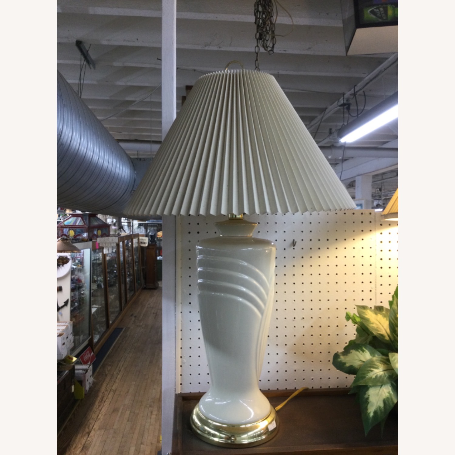 Postmodern Ceramic Table Lamp with Brass Base - image-21