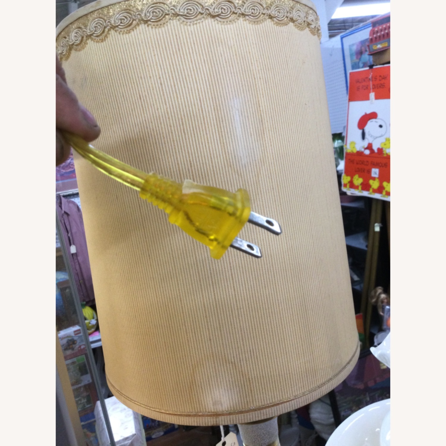 Postmodern Ceramic Table Lamp with Brass Base - image-13
