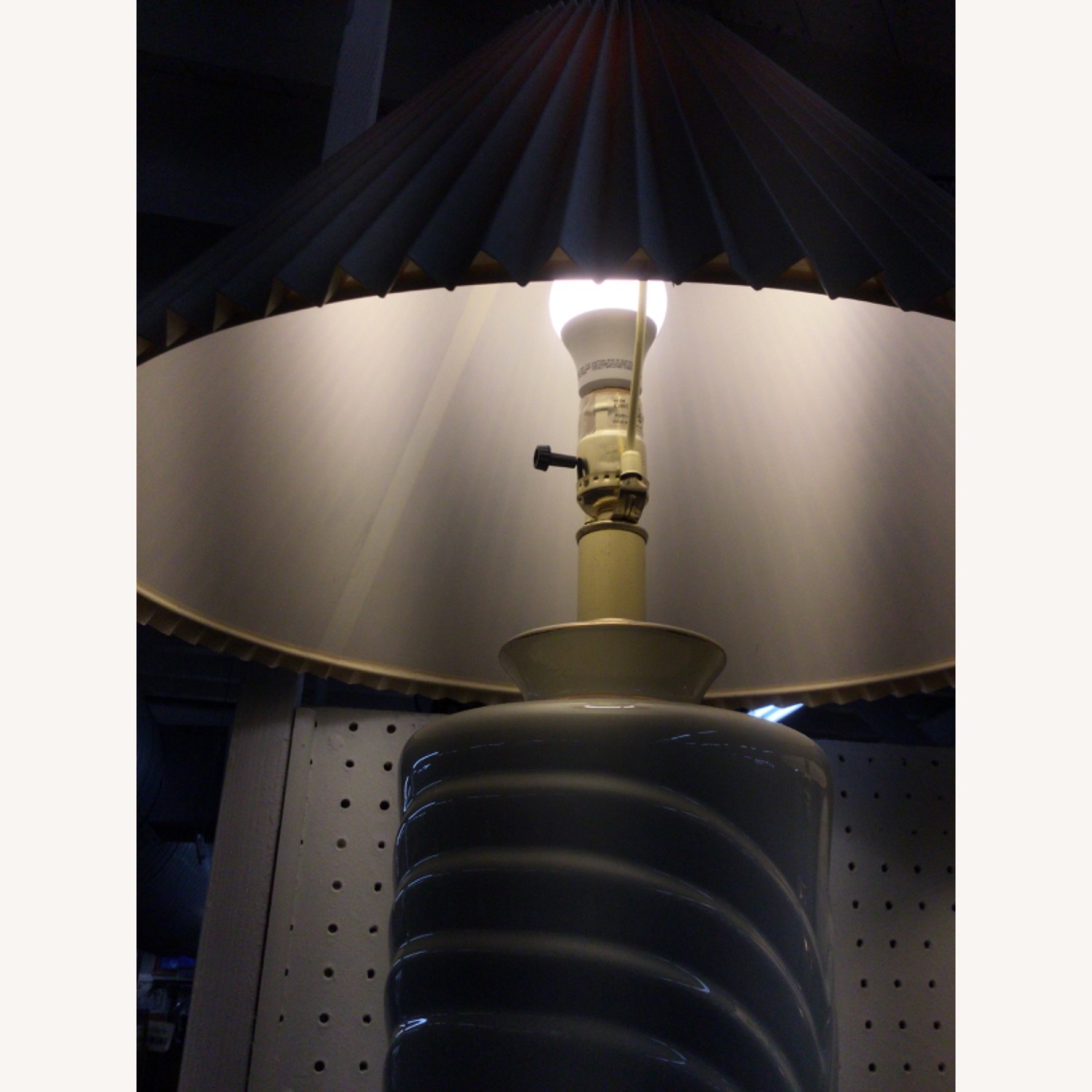 Postmodern Ceramic Table Lamp with Brass Base - image-4