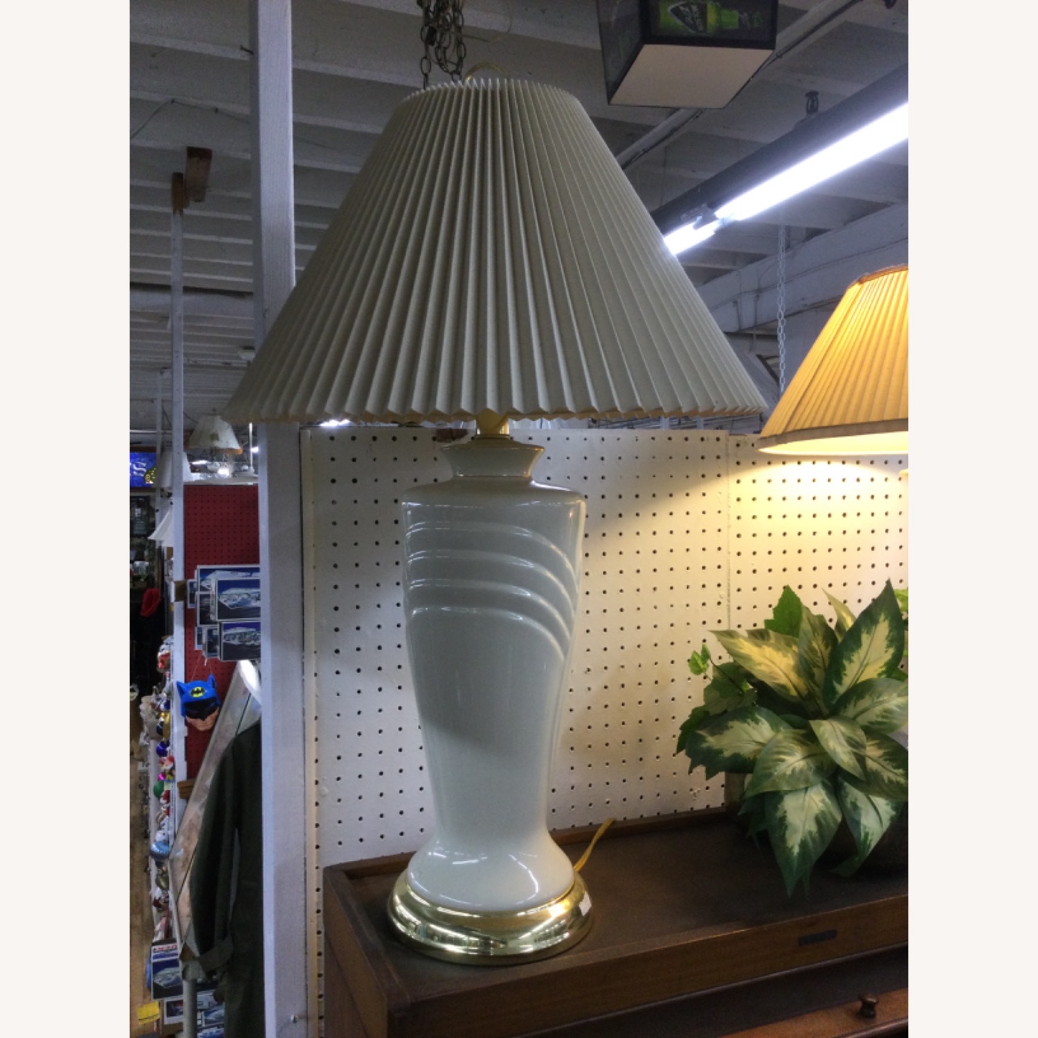 Postmodern Ceramic Table Lamp with Brass Base - image-26