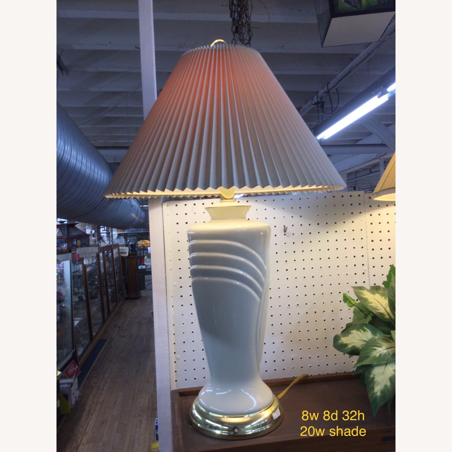 Postmodern Ceramic Table Lamp with Brass Base - image-20