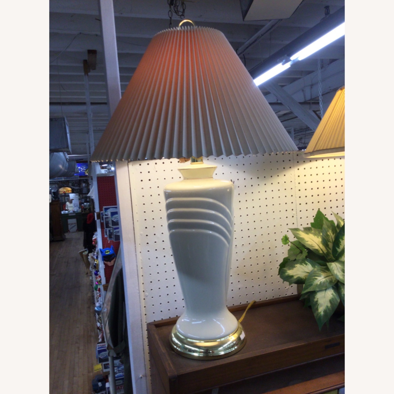 Postmodern Ceramic Table Lamp with Brass Base - image-18