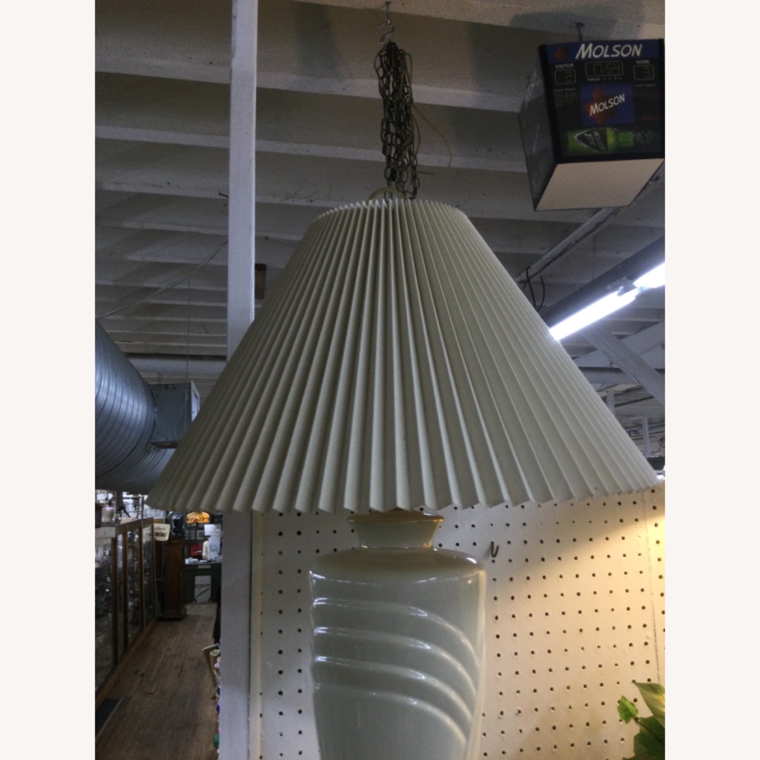 Postmodern Ceramic Table Lamp with Brass Base - image-22