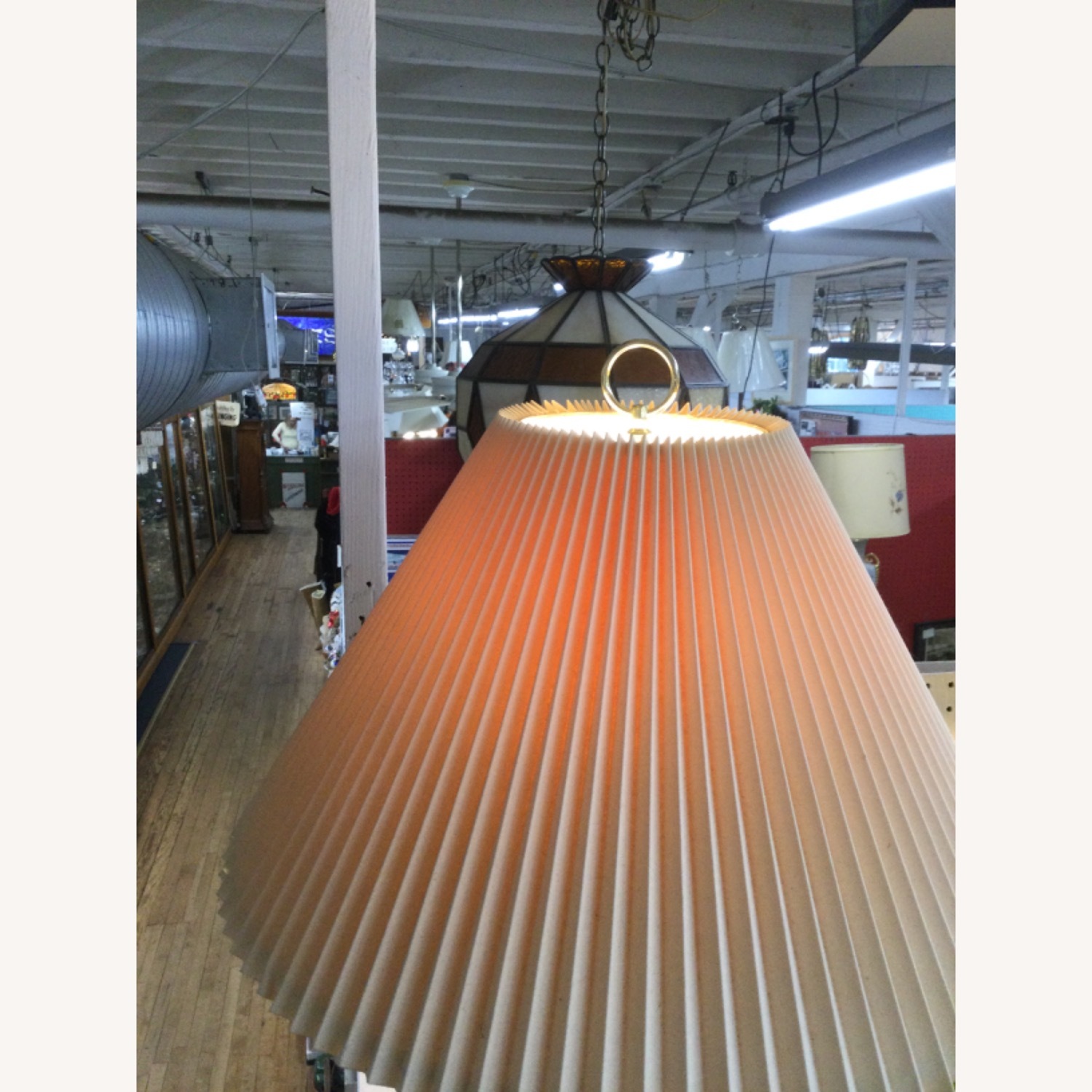 Postmodern Ceramic Table Lamp with Brass Base - image-7