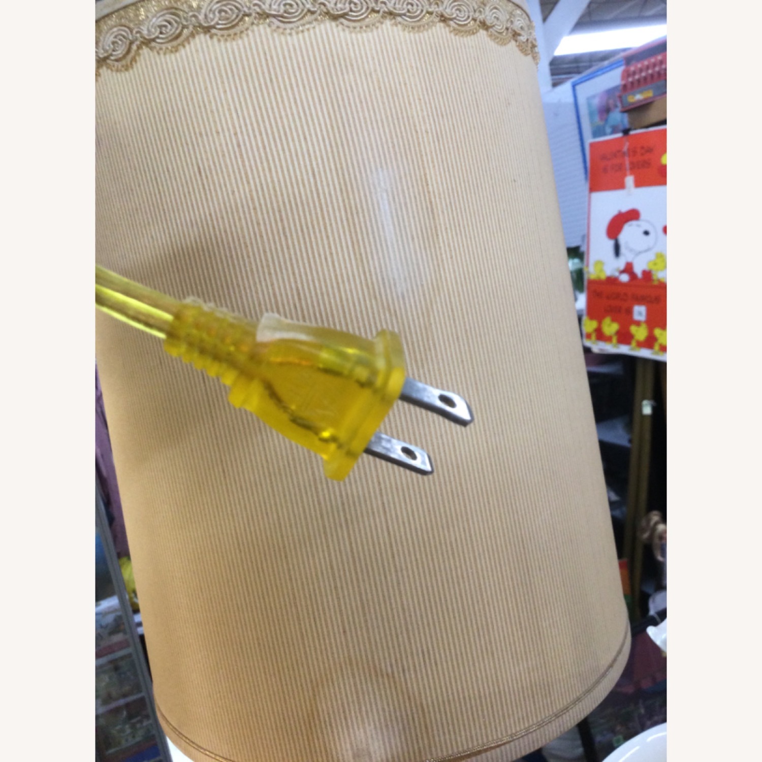 Postmodern Ceramic Table Lamp with Brass Base - image-12